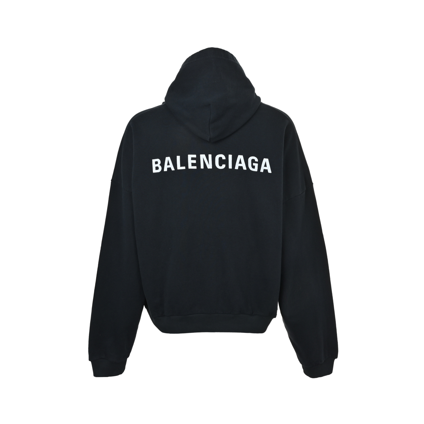 Balenciaga/巴黎世家 V领前后字母刺绣连帽卫衣