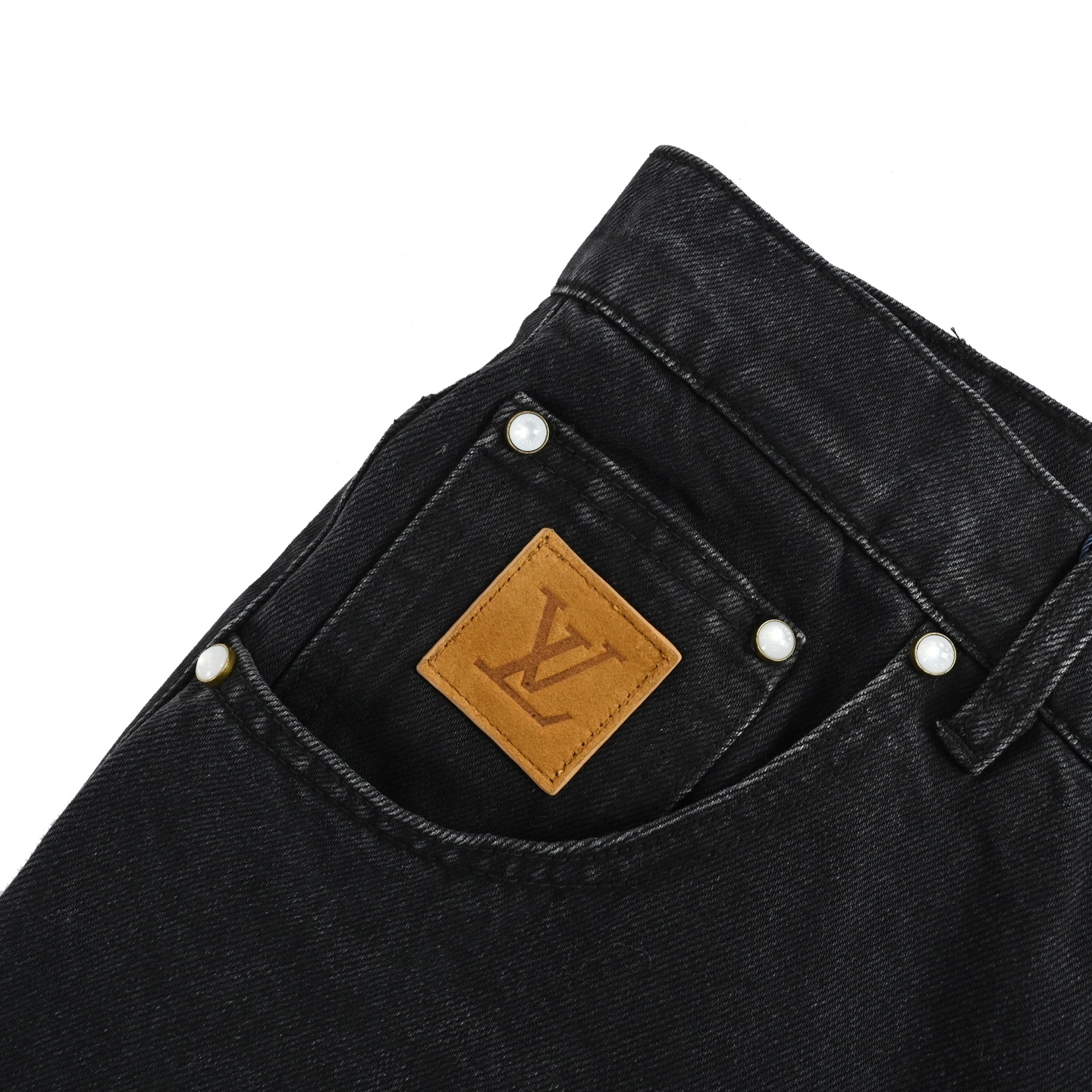 Louis Vuitton/路易威登 25Fw 刺绣logo牛仔裤