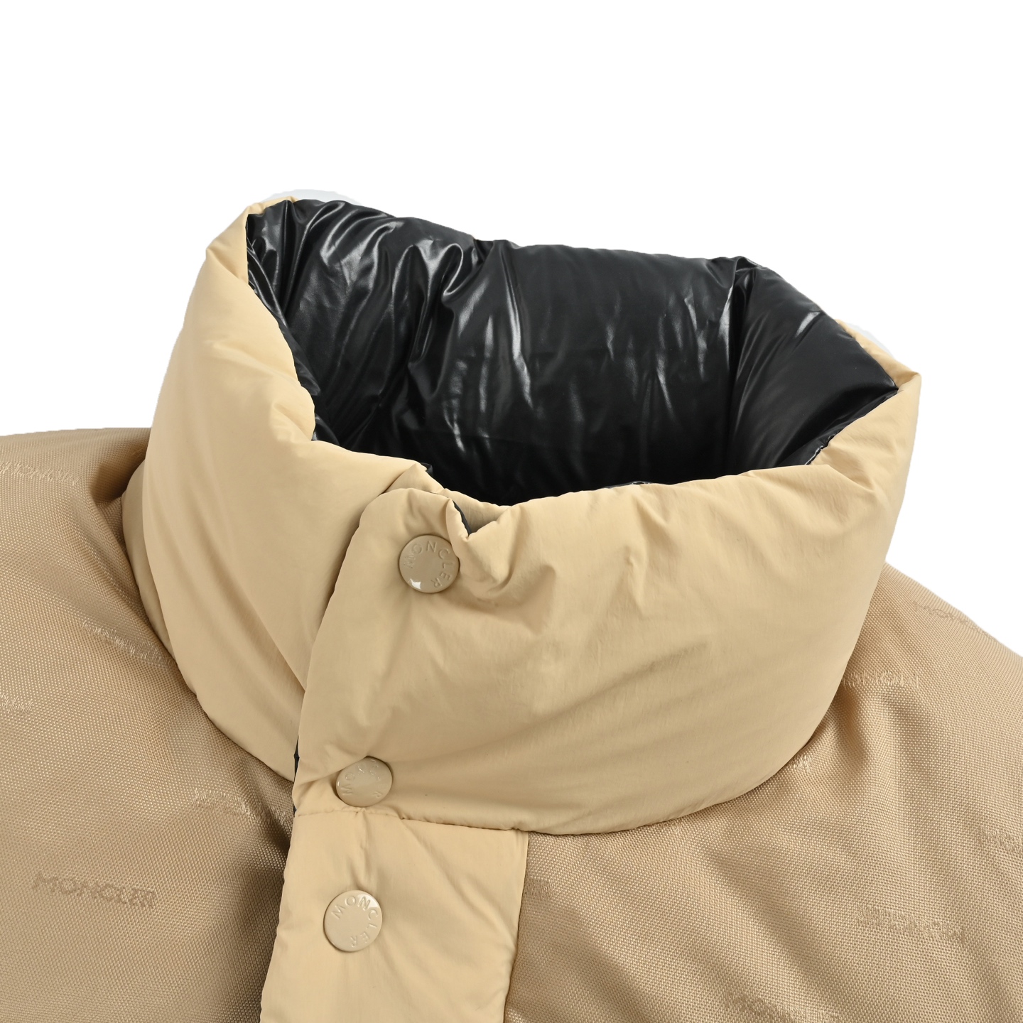 Moncler/蒙口 25F Verone可拆卸双面羽绒服黑色 卡其 米白