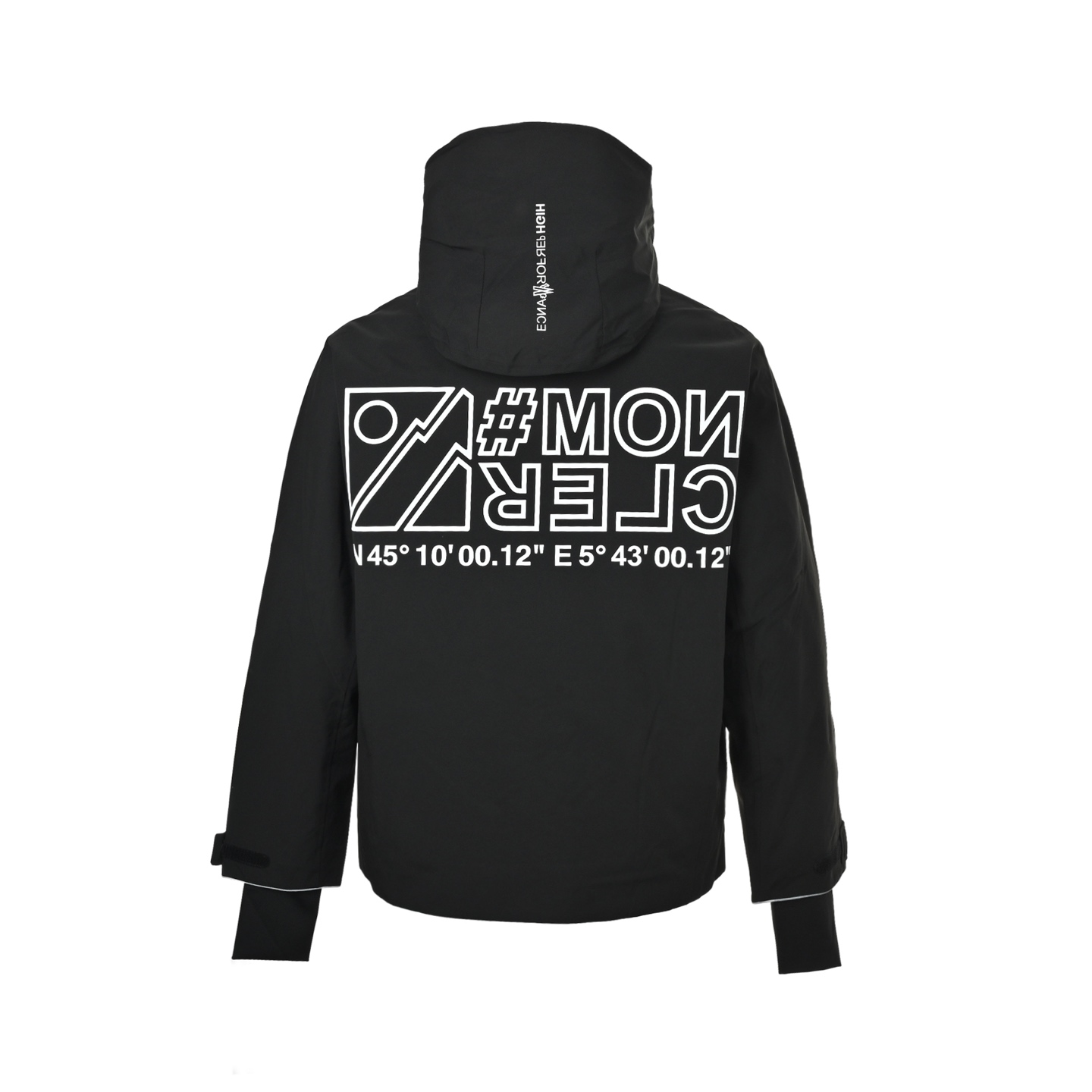 Moncle/蒙口 胸口大标连帽滑雪服 顶级版本 侧边斜口袋设计 帽子不可拆卸