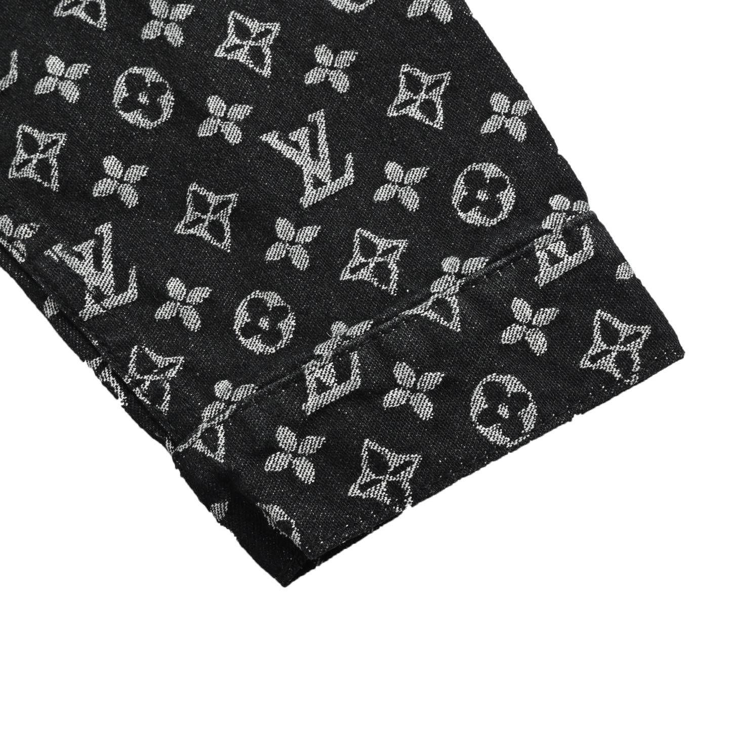 Louis Vuitton/路易威登 满印珍珠贝壳纽扣套装牛仔外套
