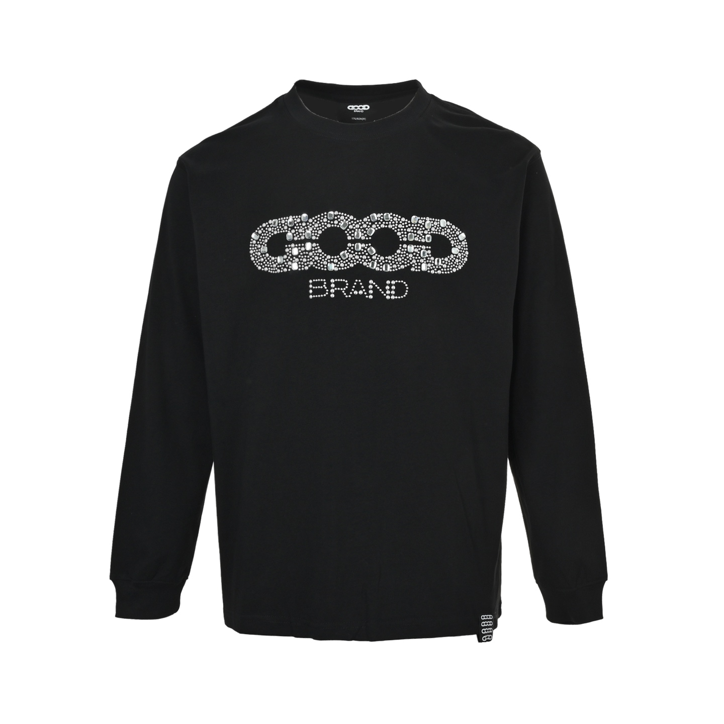 本地自取：💰180 Good Brand 25Fw 镂空烫钻字母长袖T恤 男女同款 Colors:黑色、白色 Size:S-XL