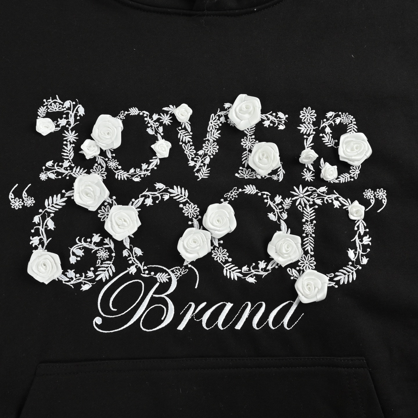 GOODBRAND 25Fw花香鸟语连帽卫衣 男女同款 黑色