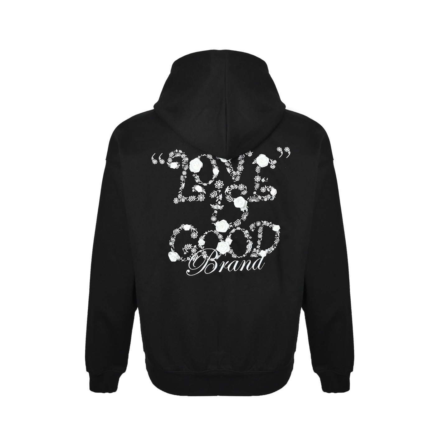 GOODBRAND 25Fw花香鸟语连帽卫衣 男女同款 黑色