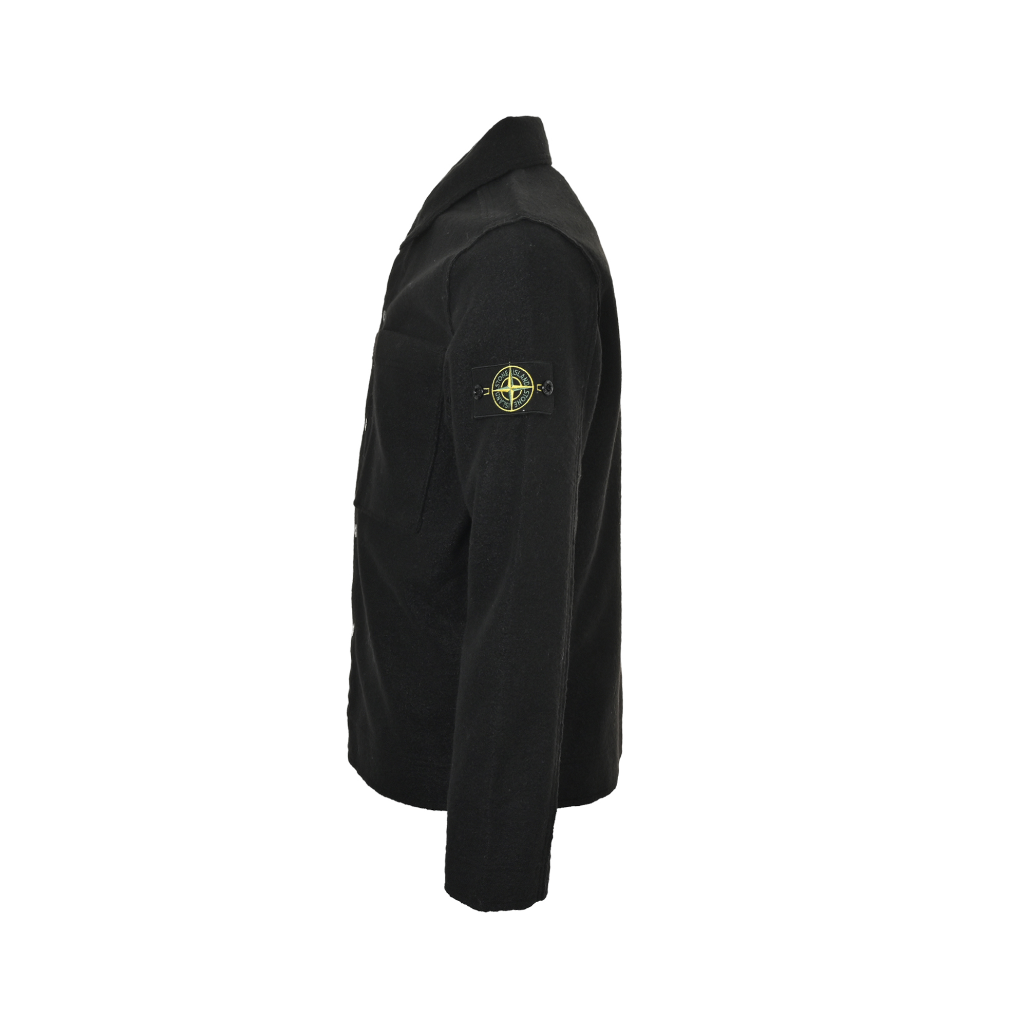 Stone Island/石头岛 毛呢双口袋夹克外套 Stone Island这款黑色灯芯绒夹克