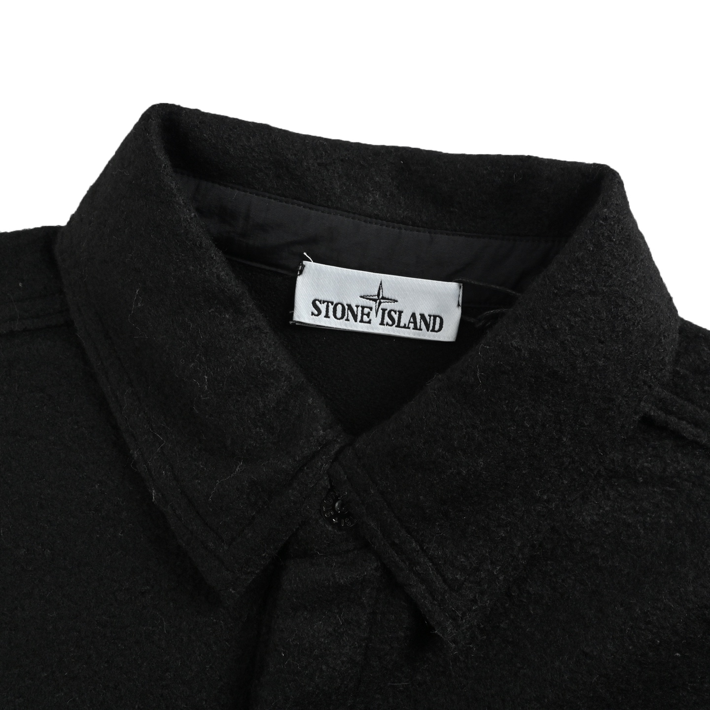 Stone Island/石头岛 毛呢双口袋夹克外套 Stone Island这款黑色灯芯绒夹克