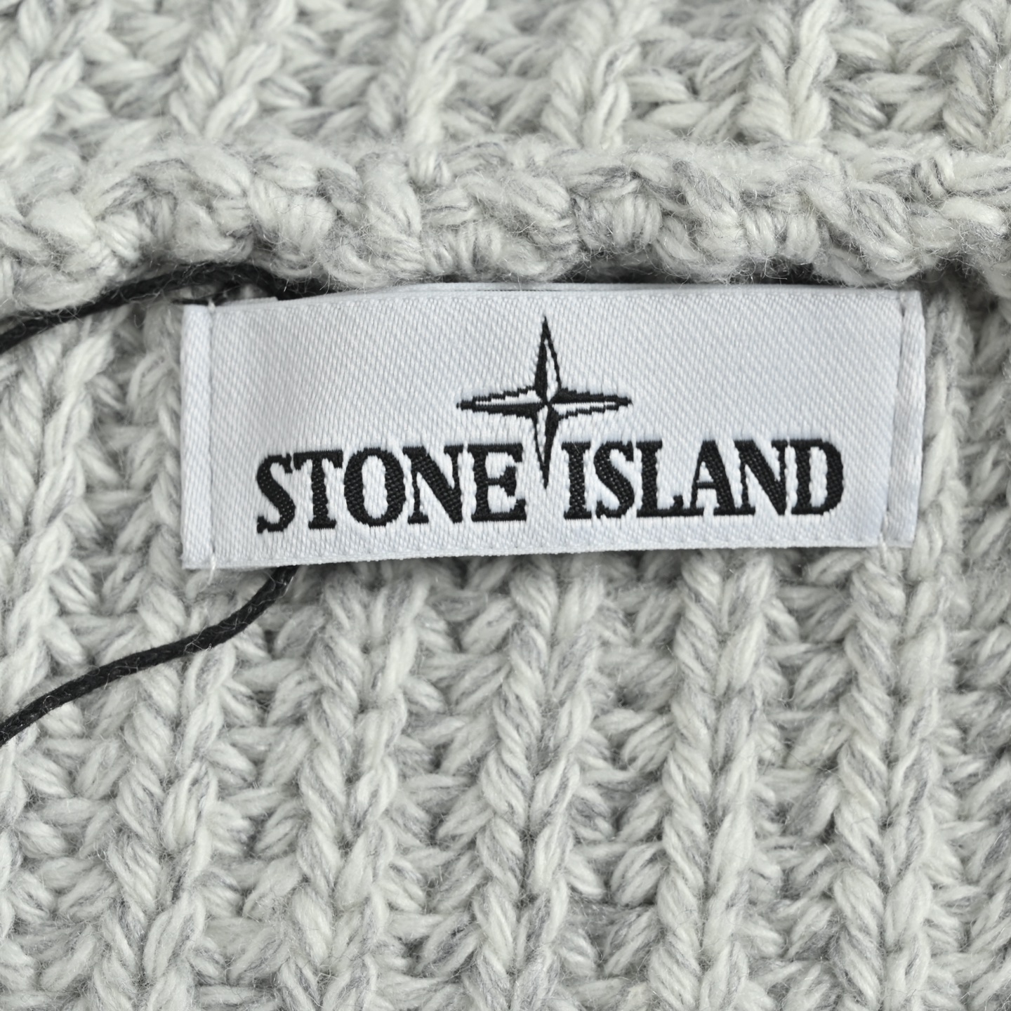 Stone Island/石头岛 粗针拉链连帽毛衣外套 Stone Island 25FW银灰色针织拉链外套