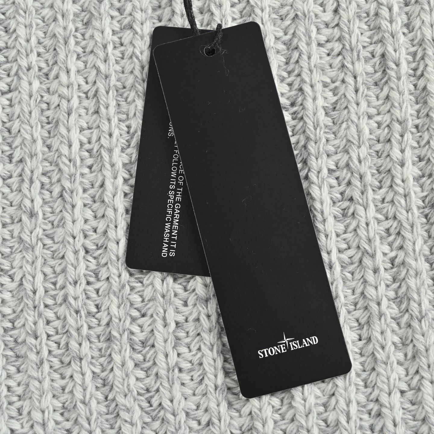 Stone Island/石头岛 粗针拉链连帽毛衣外套 Stone Island 25FW银灰色针织拉链外套