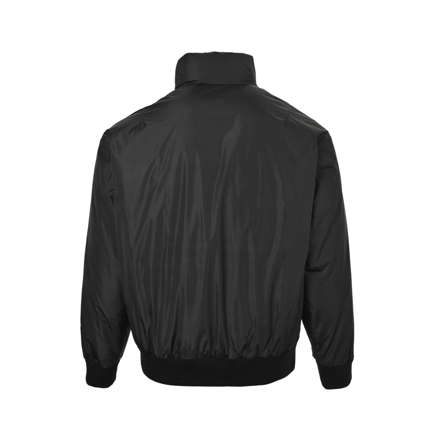 Prada/普拉达 25Fw下摆双边翻盖口袋羽绒服薄绒外套 黑色
