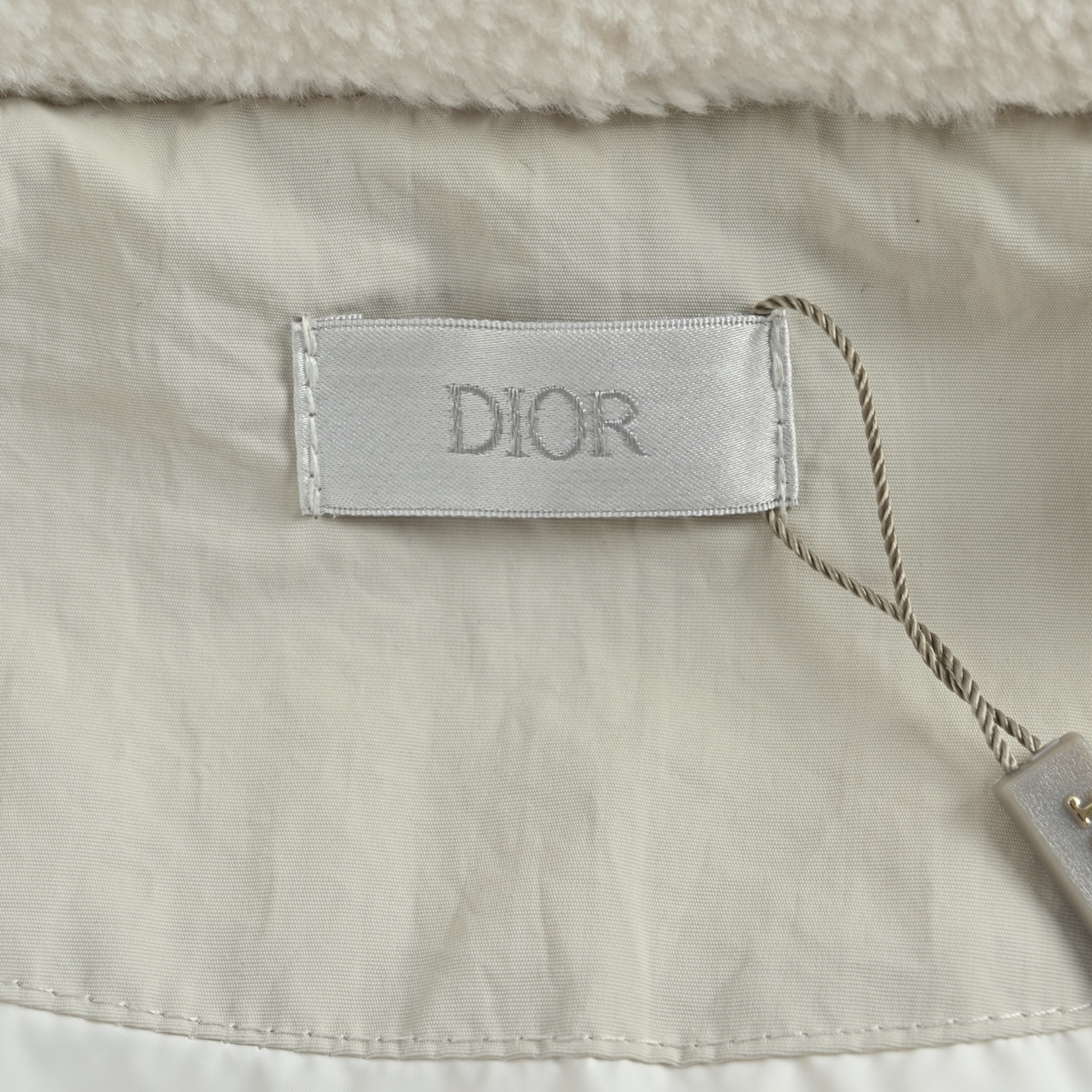 Dior/迪奥 泰迪绒徽标拉链拼接外套