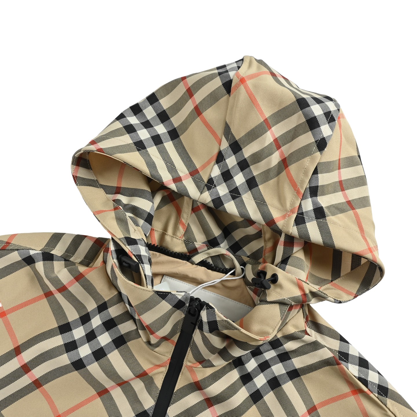 Burberry/巴宝莉 25Fw 格纹束腰连帽夹克外套
