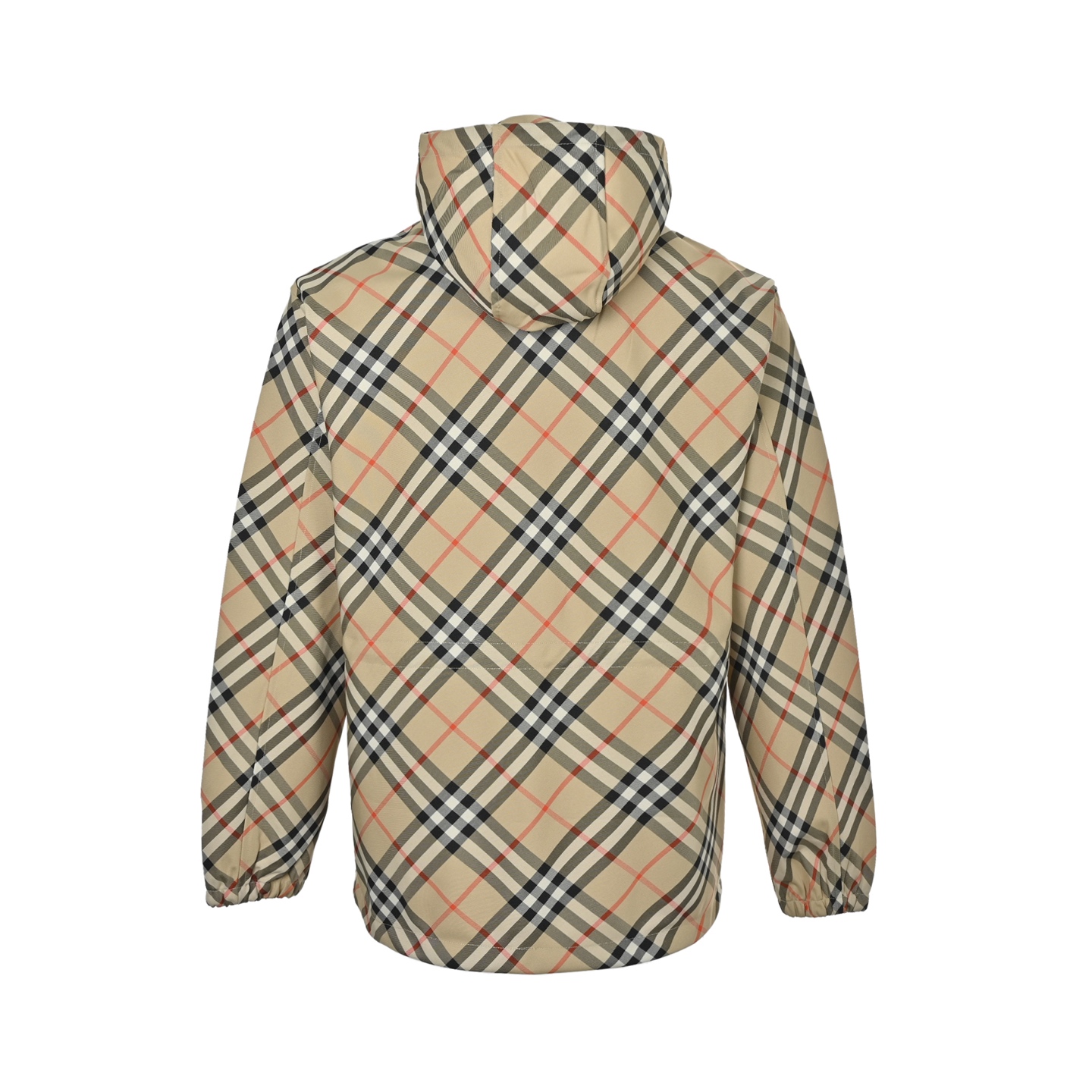Burberry/巴宝莉 25Fw 格纹束腰连帽夹克外套
