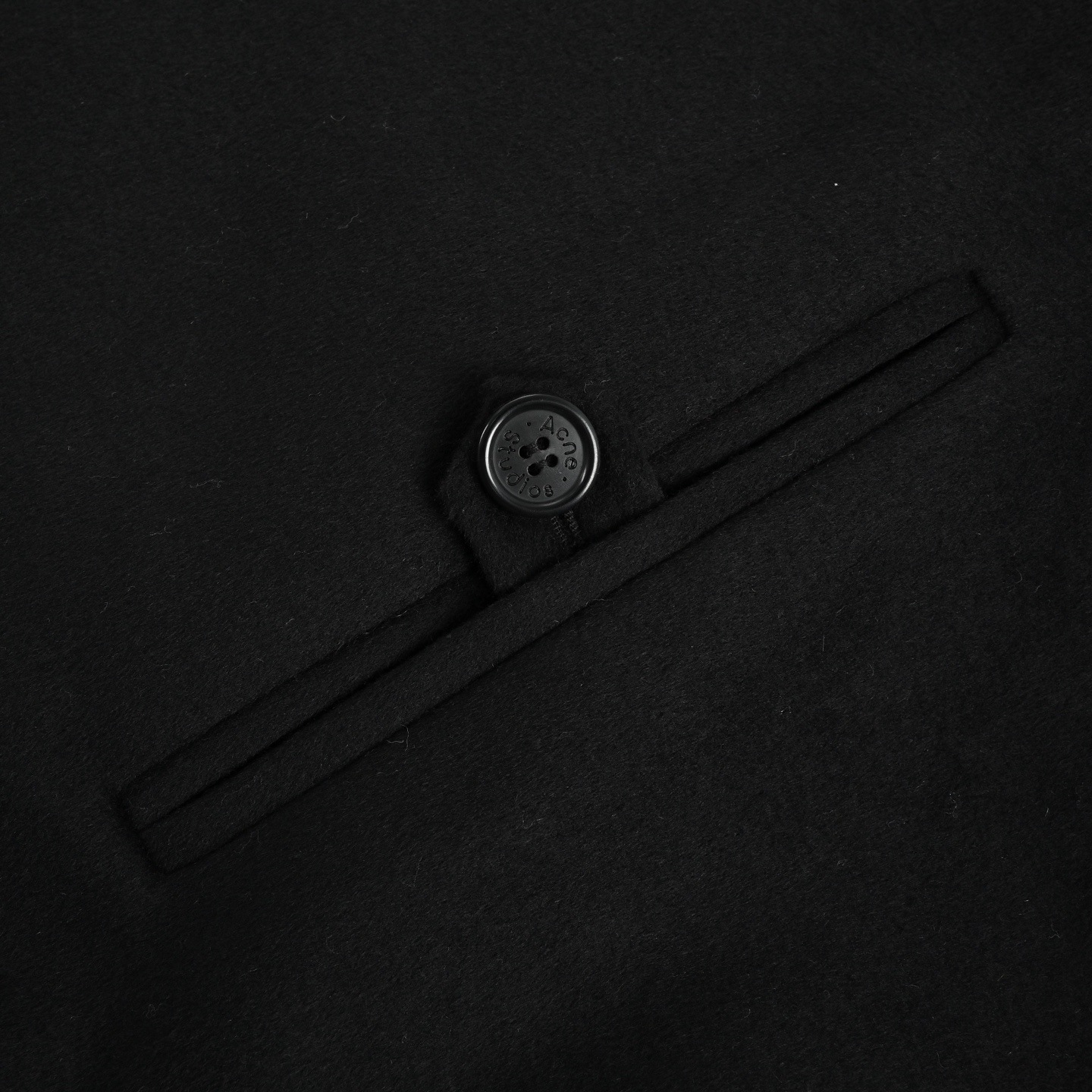 ACNE STUDIOS 双面羊绒翻领夹克外套