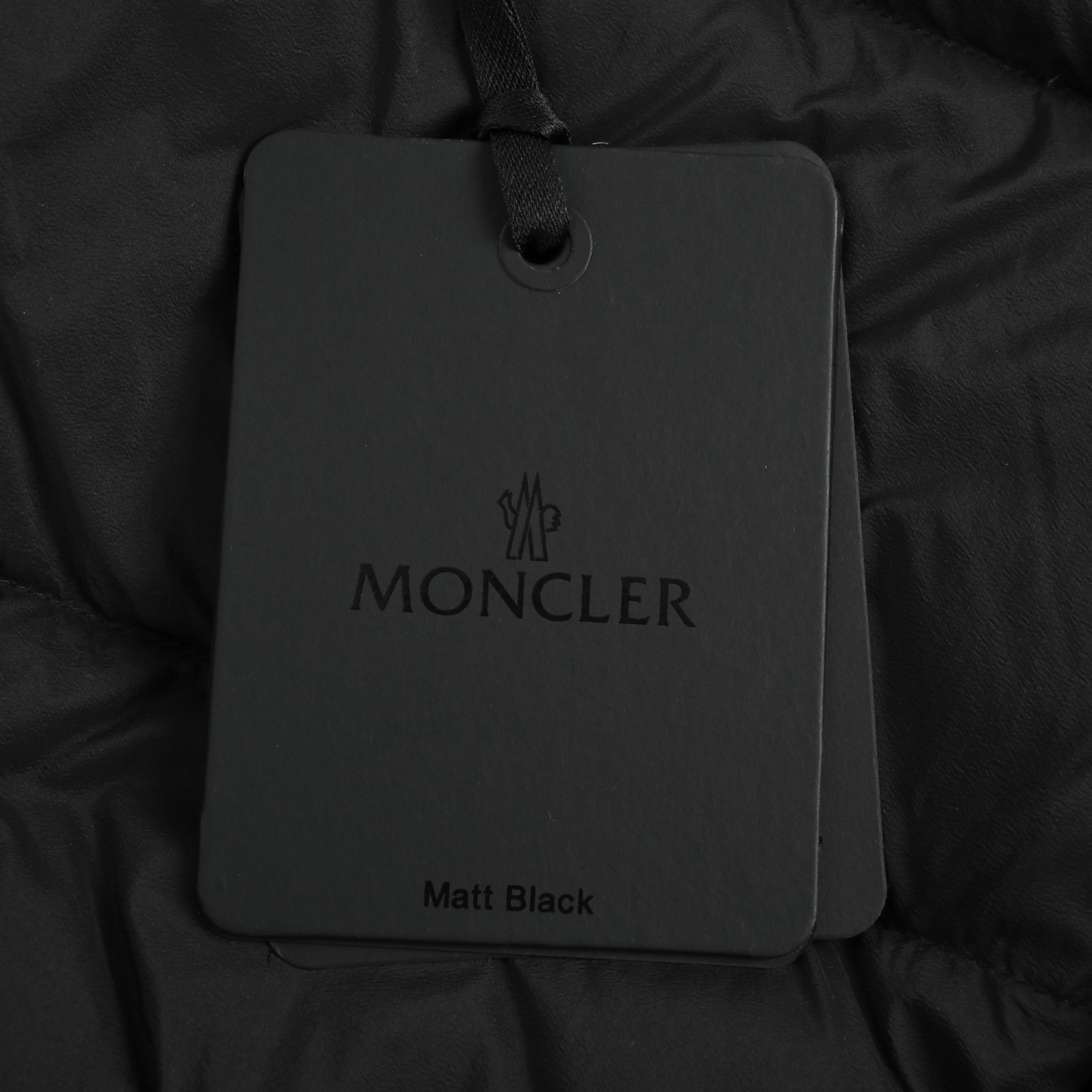 Moncle/蒙口 25Fw拼接连帽羽绒服 黑色 米白