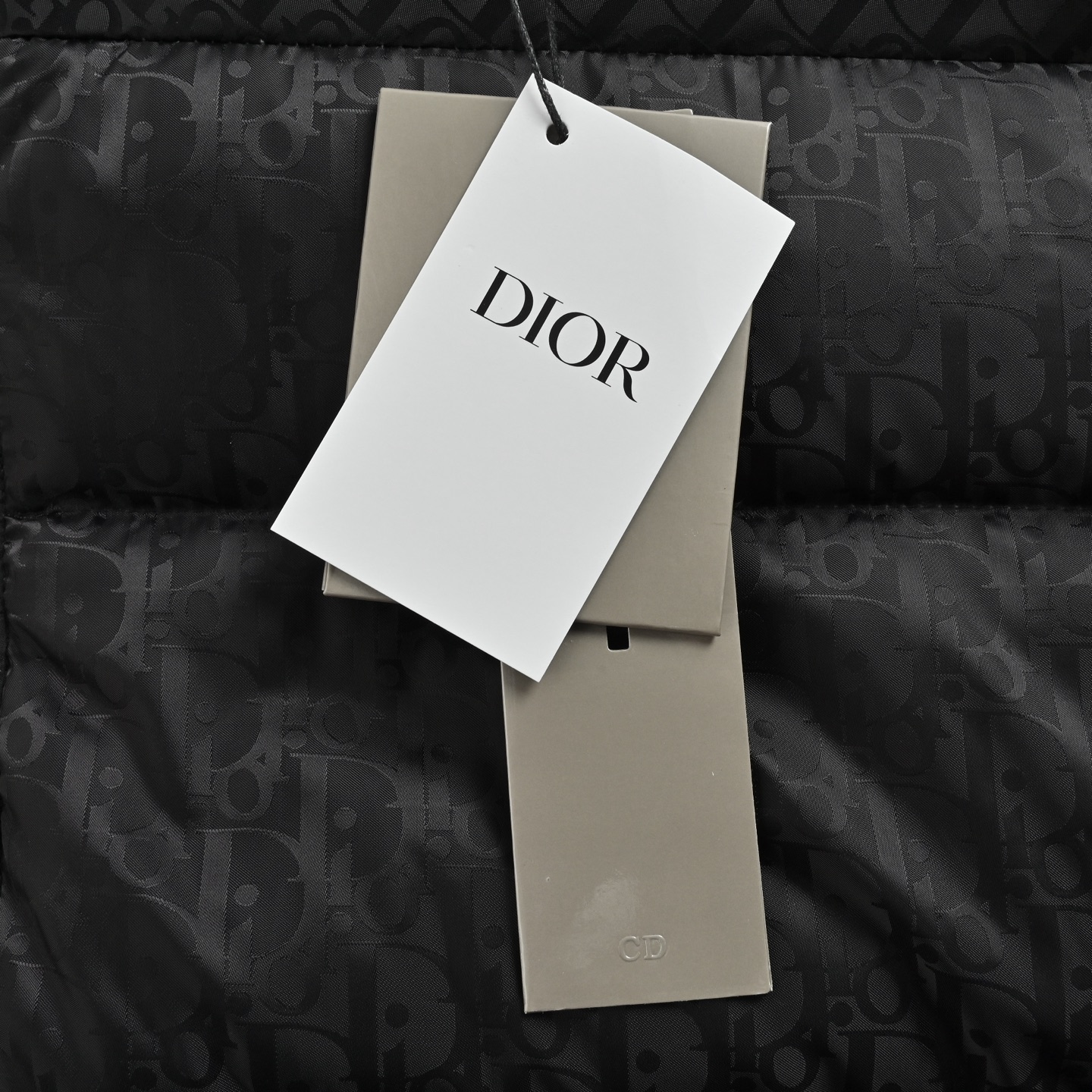 Dior/迪奥 经典暗纹老花立领羽绒服 Dior这款Oblique暗纹羽绒服 黑色尼龙提花面