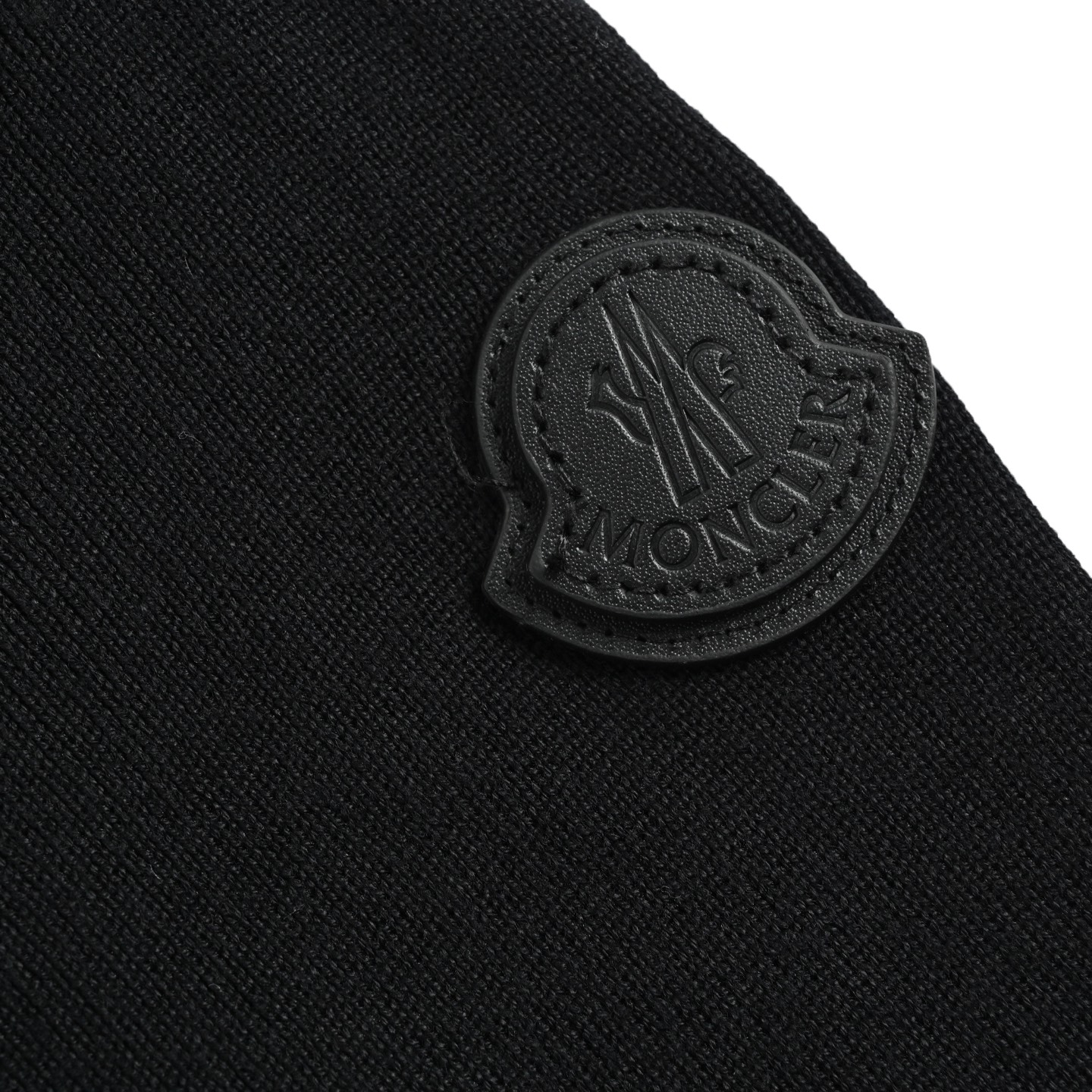 Moncler/蒙口 25Fw 皮口袋针织拼接羽绒外套 Moncler经典针织拼接羽绒服