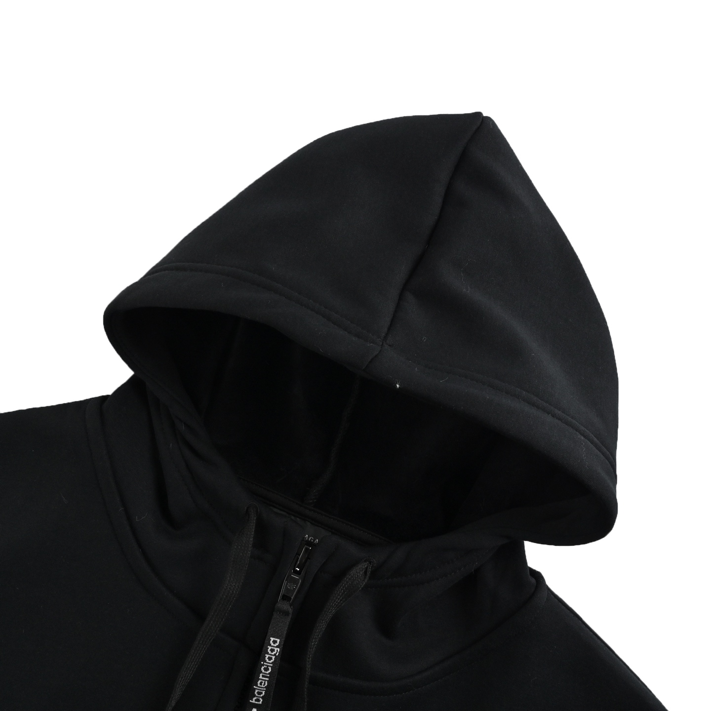 Balenciaga/巴黎世家 3B字母天鹅绒连帽外套