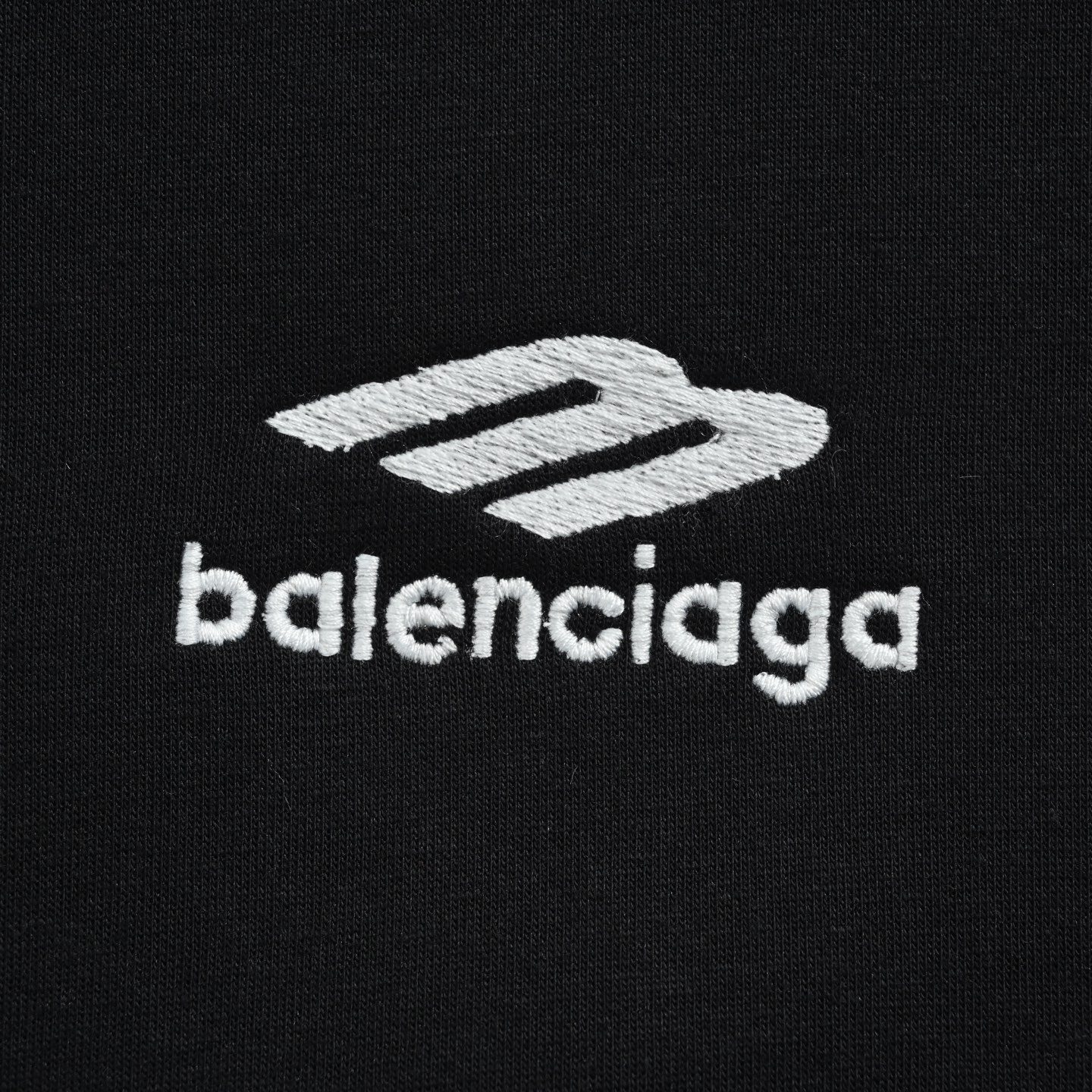 Balenciaga/巴黎世家 3B字母天鹅绒连帽外套
