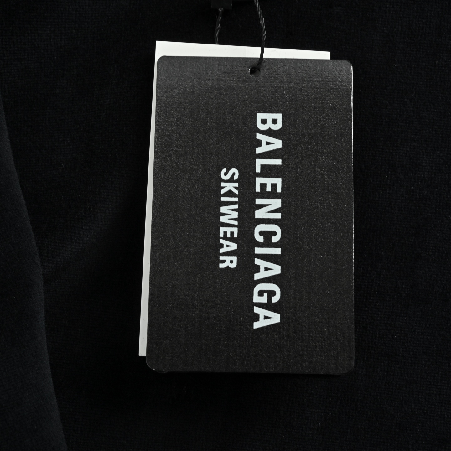 Balenciaga/巴黎世家 3B字母天鹅绒连帽外套