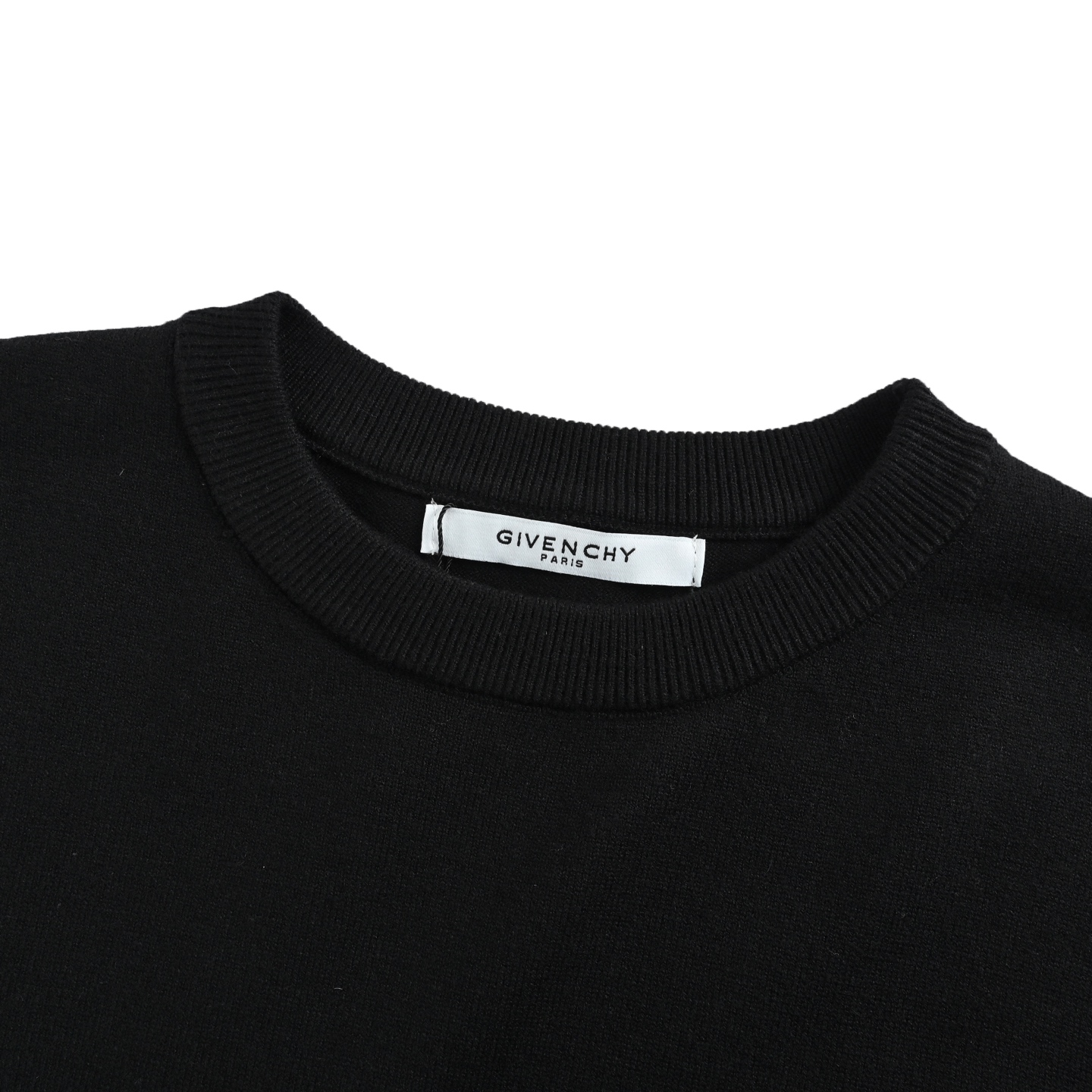 GIVENCHY/纪梵希 25Fw 字母logo宫格针织圆领毛衣 黑色