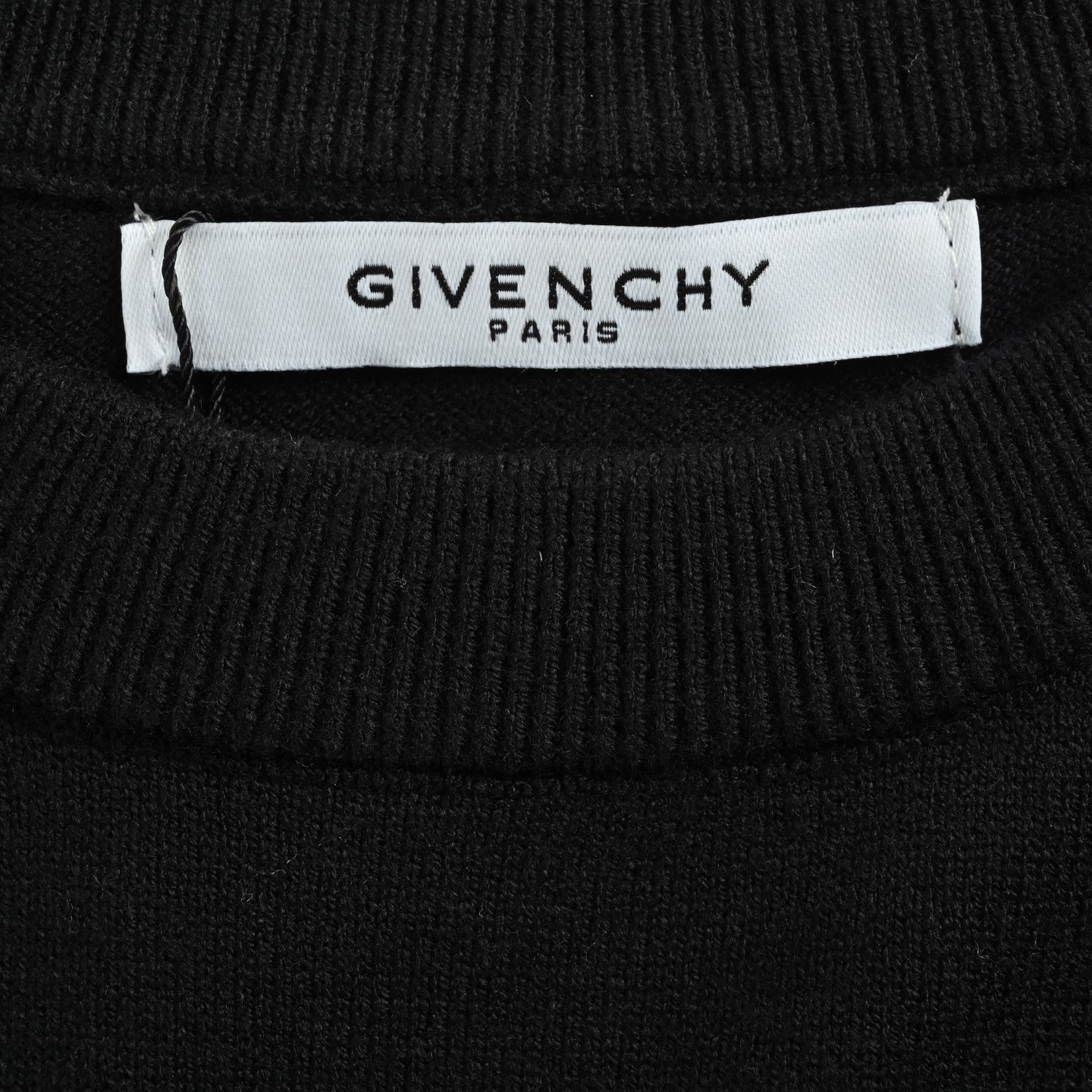 GIVENCHY/纪梵希 25Fw 字母logo宫格针织圆领毛衣 黑色