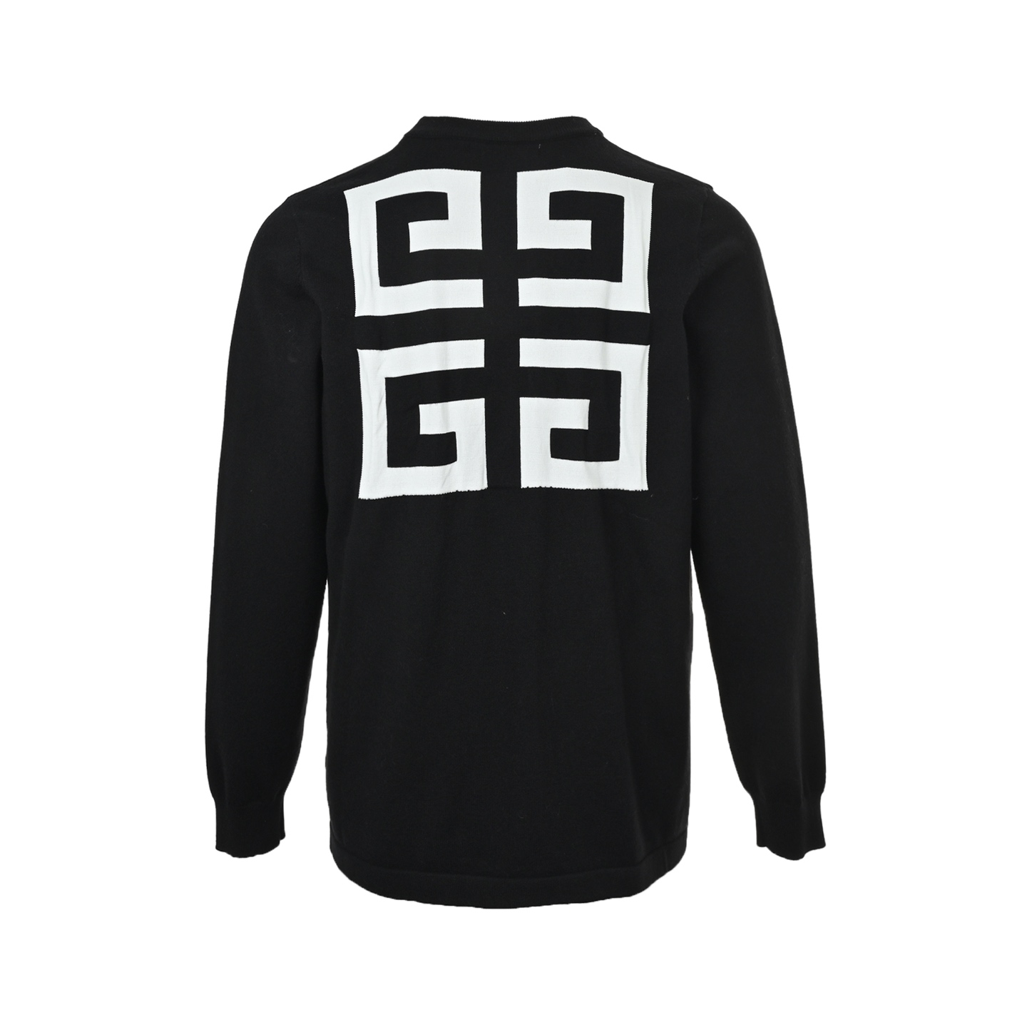 GIVENCHY/纪梵希 25Fw 字母logo宫格针织圆领毛衣 黑色