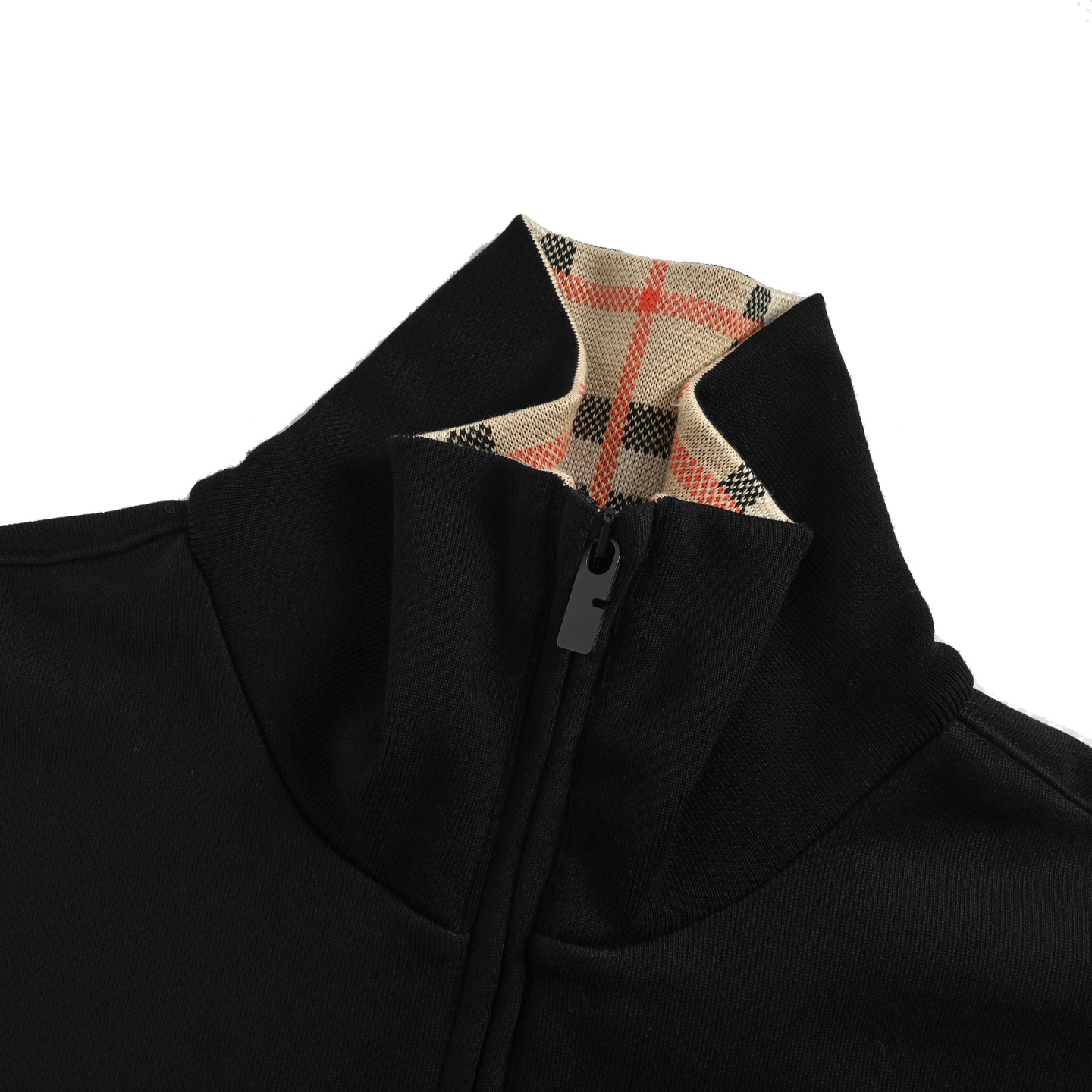 Burberry/巴宝莉 格纹领半拉链卫衣