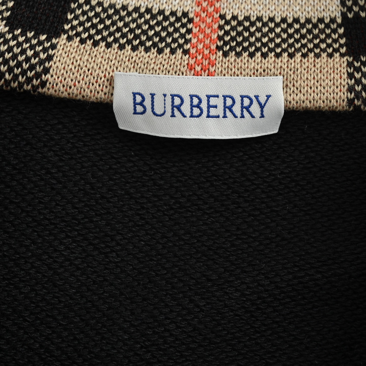 Burberry/巴宝莉 格纹领半拉链卫衣
