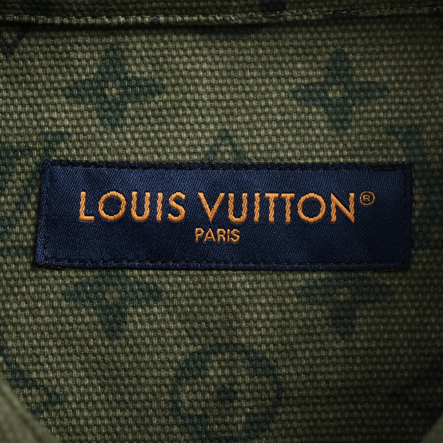 Louis Vuitton/路易威登 绿色满印拼接工装衬衫夹克外套