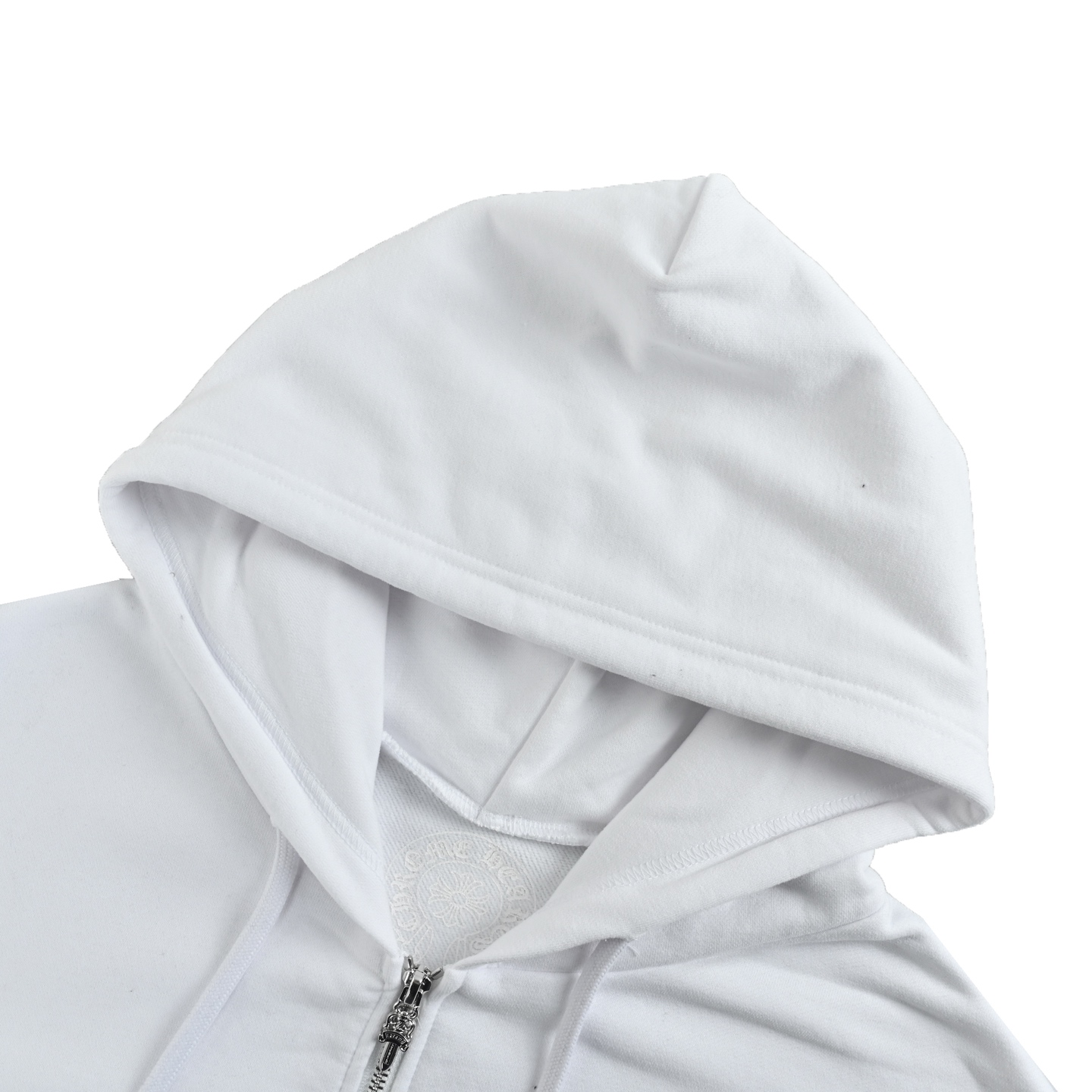 Chrome Hearts/克罗心 蓝字印花拉链连帽卫衣外套 定制全棉绒感卫衣布