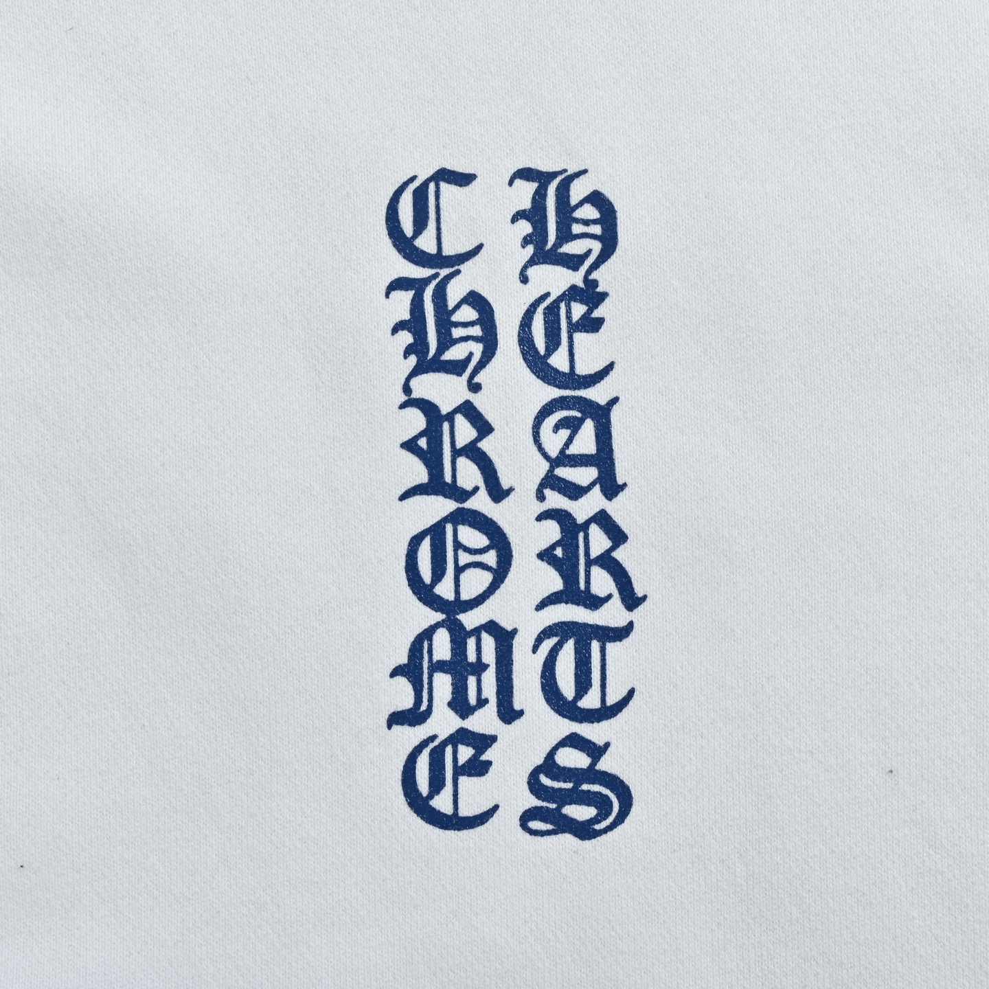 Chrome Hearts/克罗心 蓝字印花拉链连帽卫衣外套 定制全棉绒感卫衣布