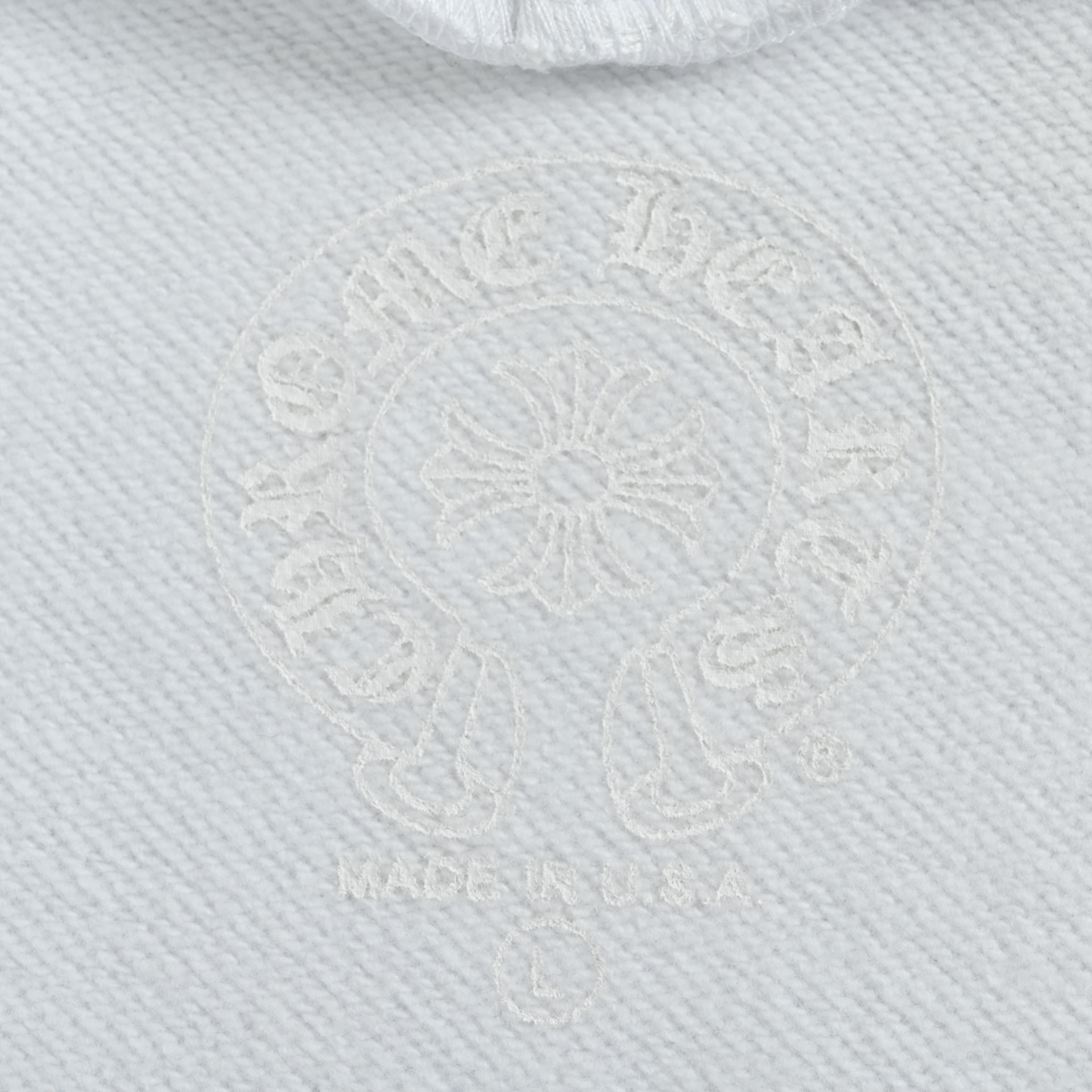 Chrome Hearts/克罗心 蓝字印花拉链连帽卫衣外套 定制全棉绒感卫衣布