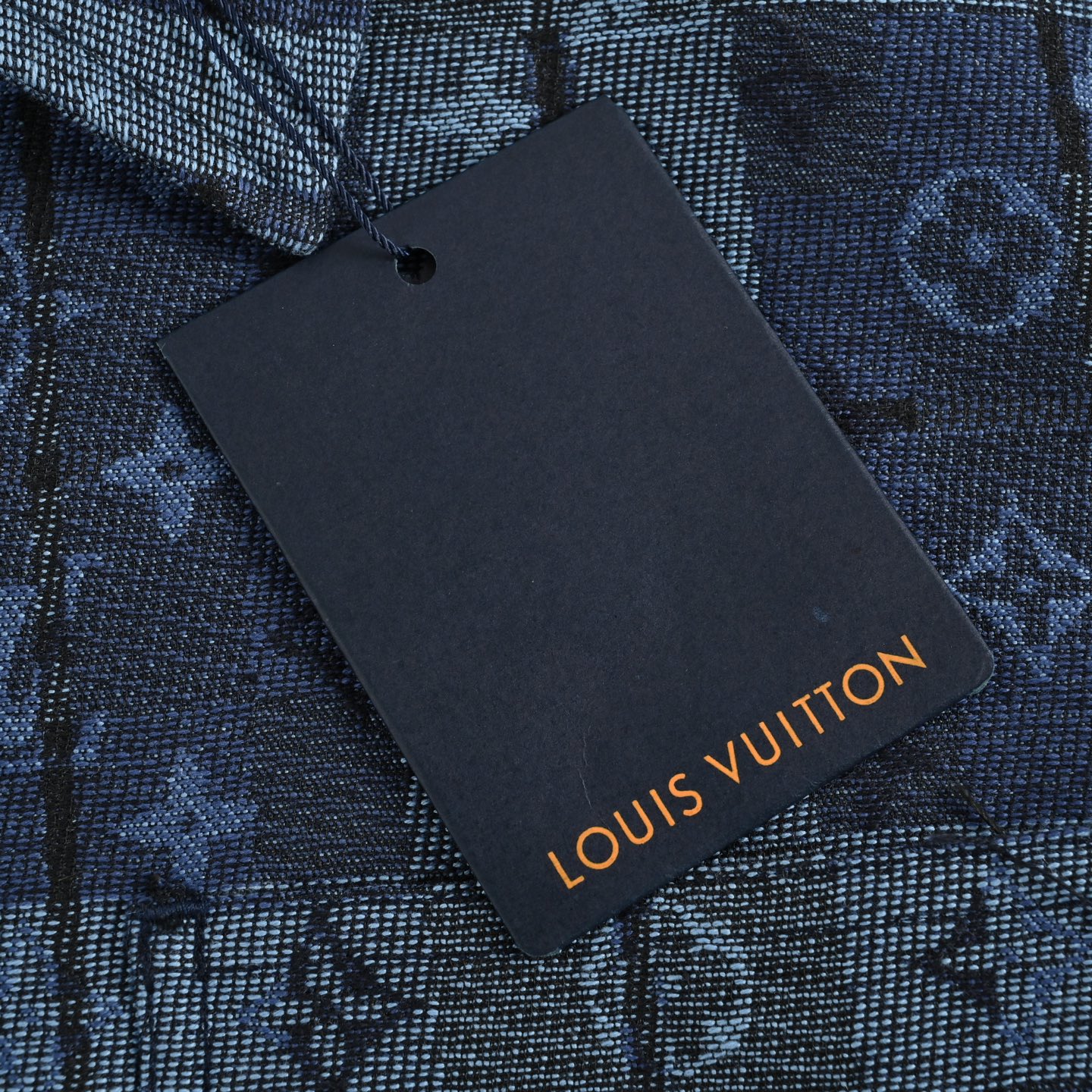 Louis Vuitton/路易威登 蓝色格纹提花牛仔衬衫夹克外套