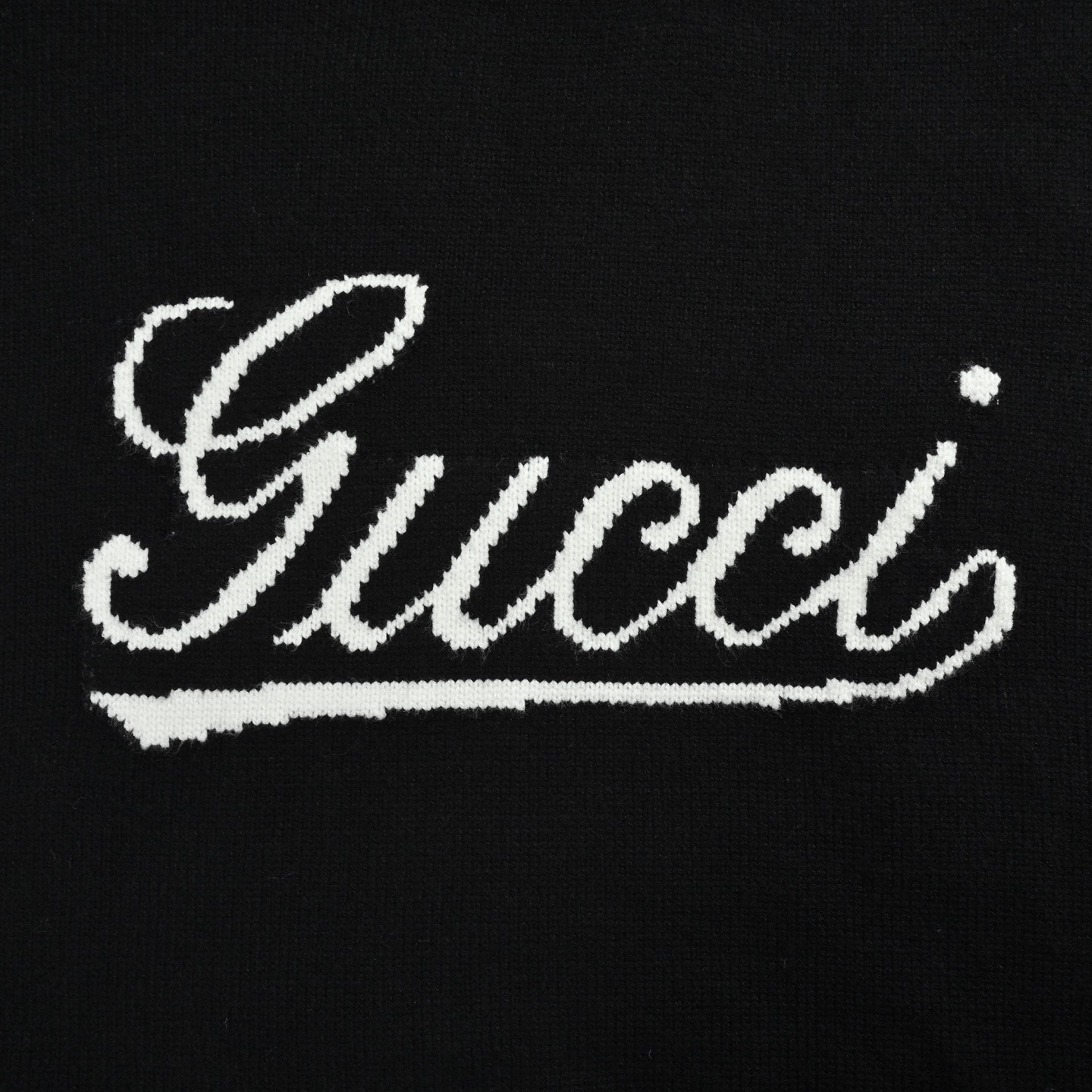 Gucci/古驰 签名字母提花圆领毛衣