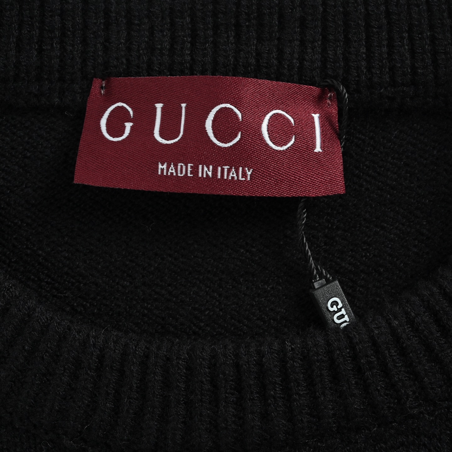 Gucci/古驰 签名字母提花圆领毛衣