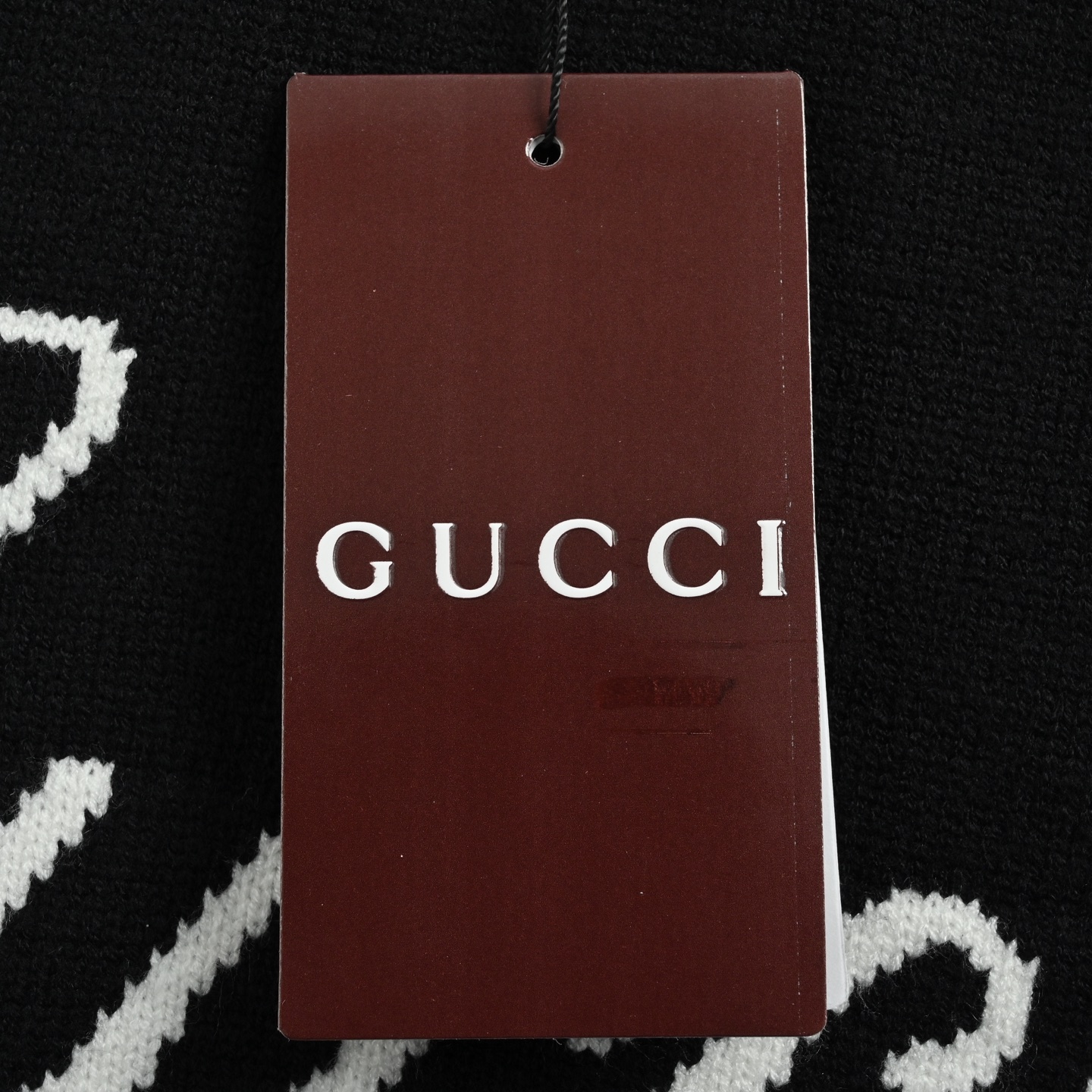 Gucci/古驰 签名字母提花圆领毛衣