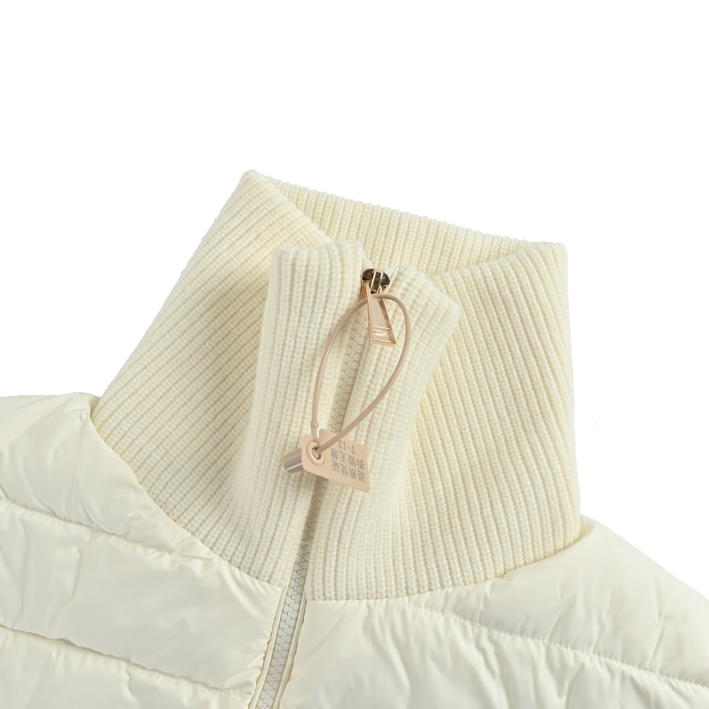 Moncler/蒙口 高领针织拼接羽绒服