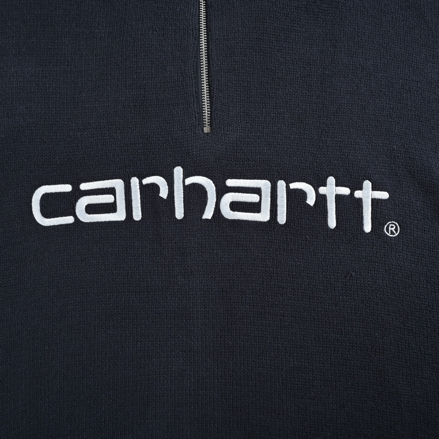 Carhartt WIP/卡哈特 经典wip 阔版 拉链立领针织毛衣