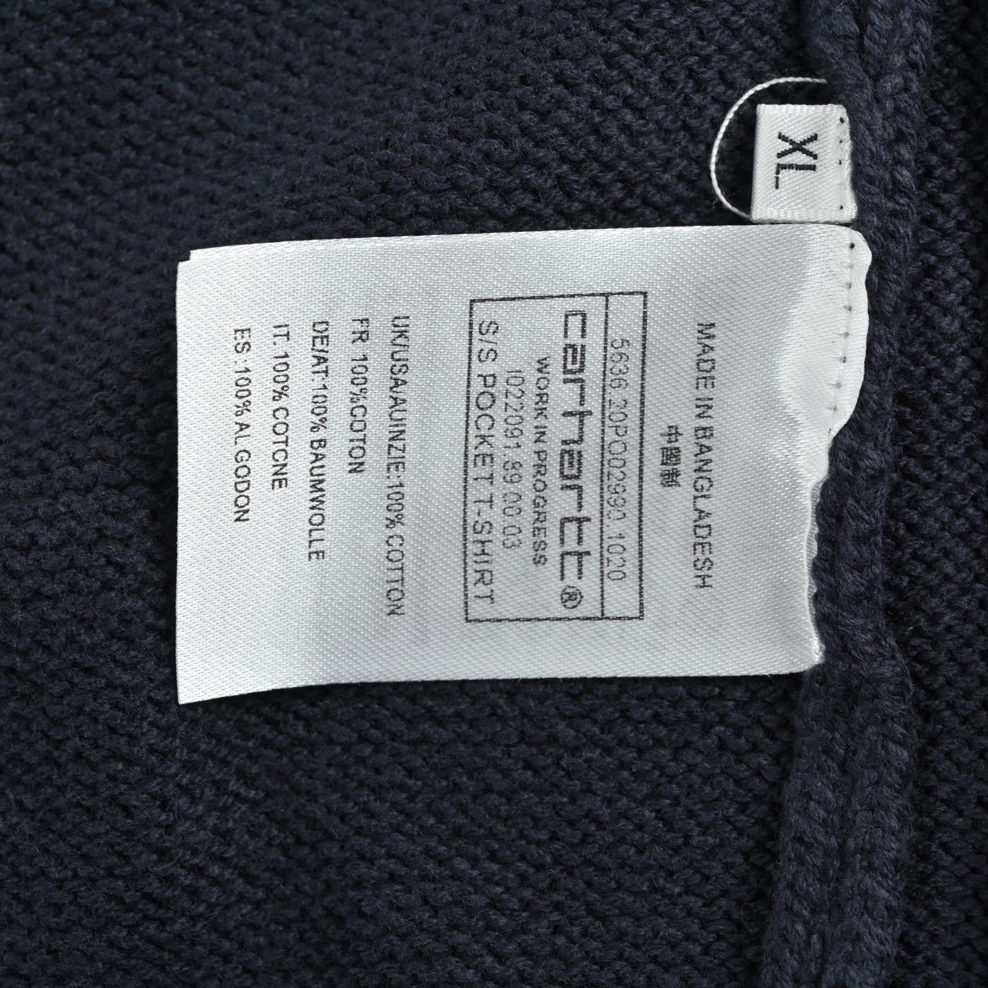 Carhartt WIP/卡哈特 经典wip 阔版 拉链立领针织毛衣