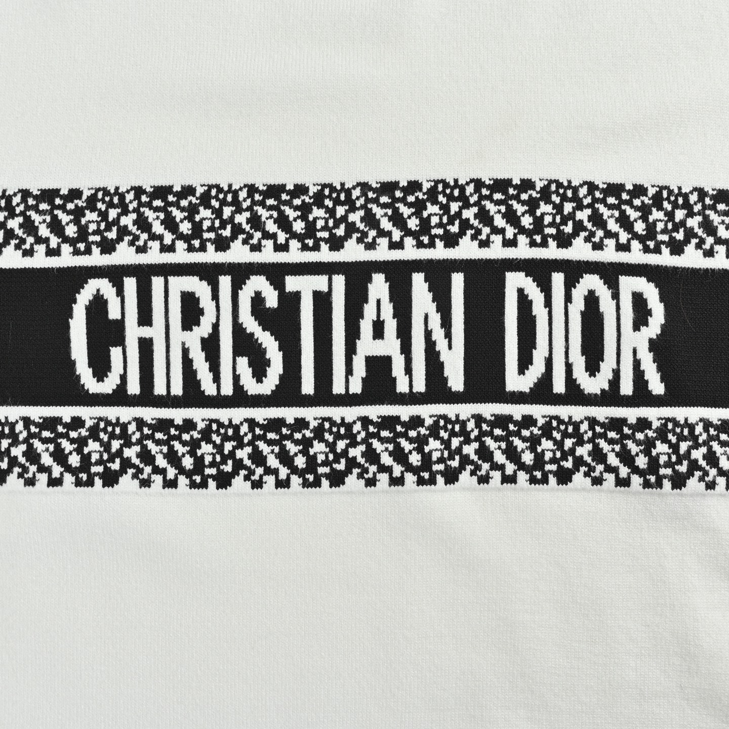 Dior/迪奥 胸前字母提花针织圆领毛衣