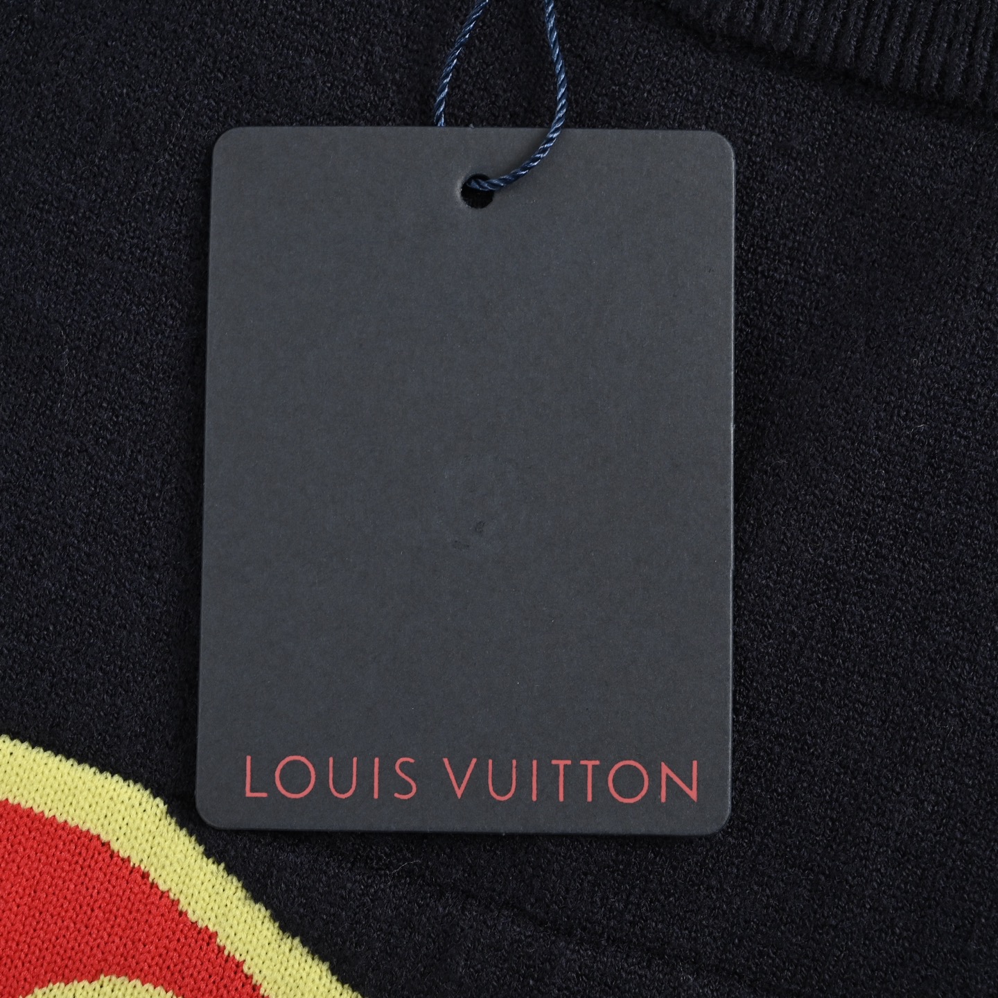 Louis Vuitton/路易威登 爱心提花针织圆领毛衣 藏青