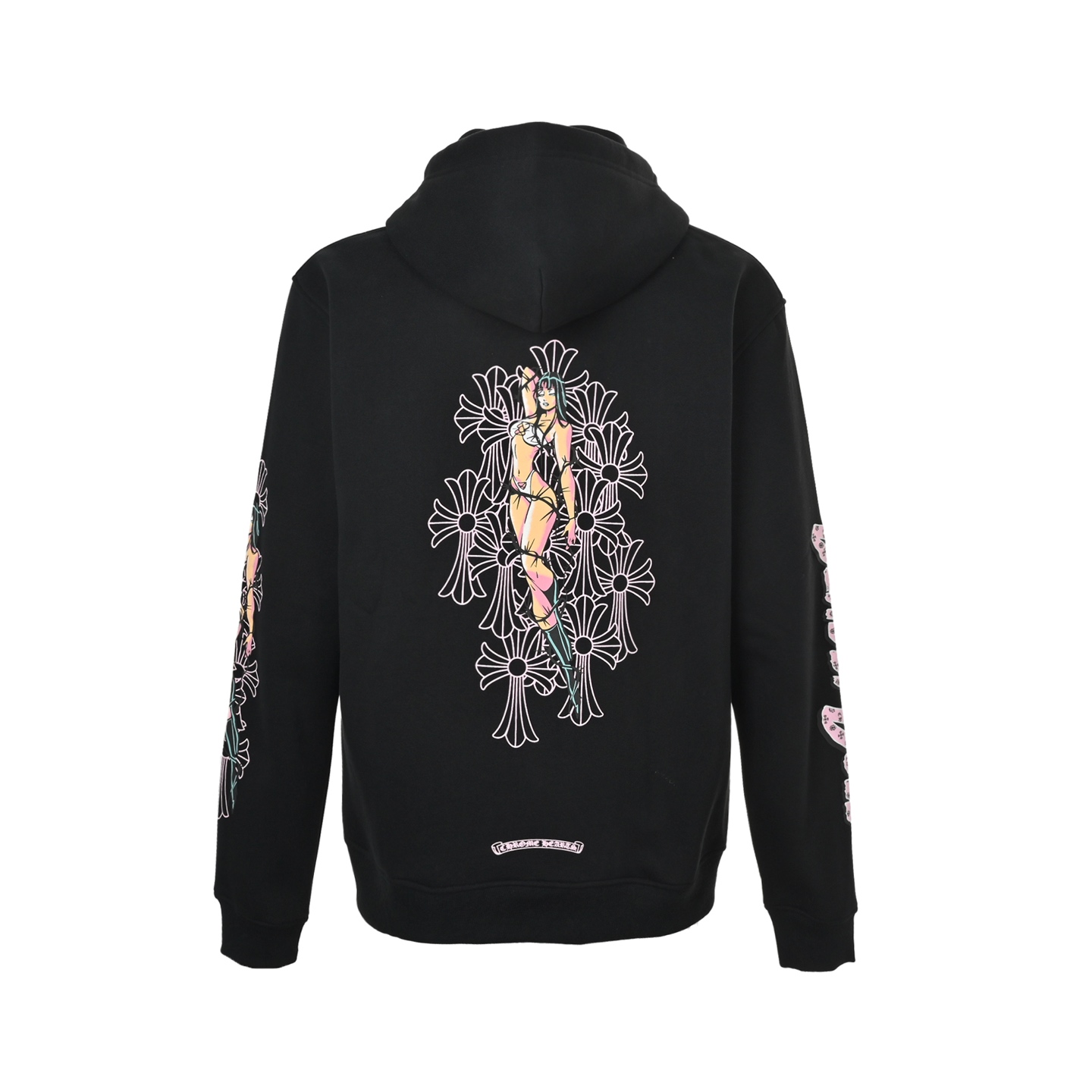 Chrome Hearts/克罗心 黑粉比基尼印花连帽外套