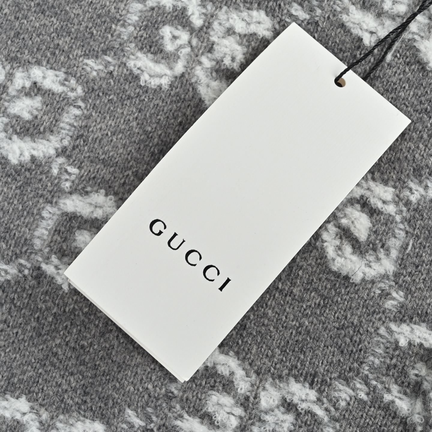 Gucci/古驰 25ss满印提花标识logo拉链开衫毛衣 全幅提老花立领拉链长袖针织衫