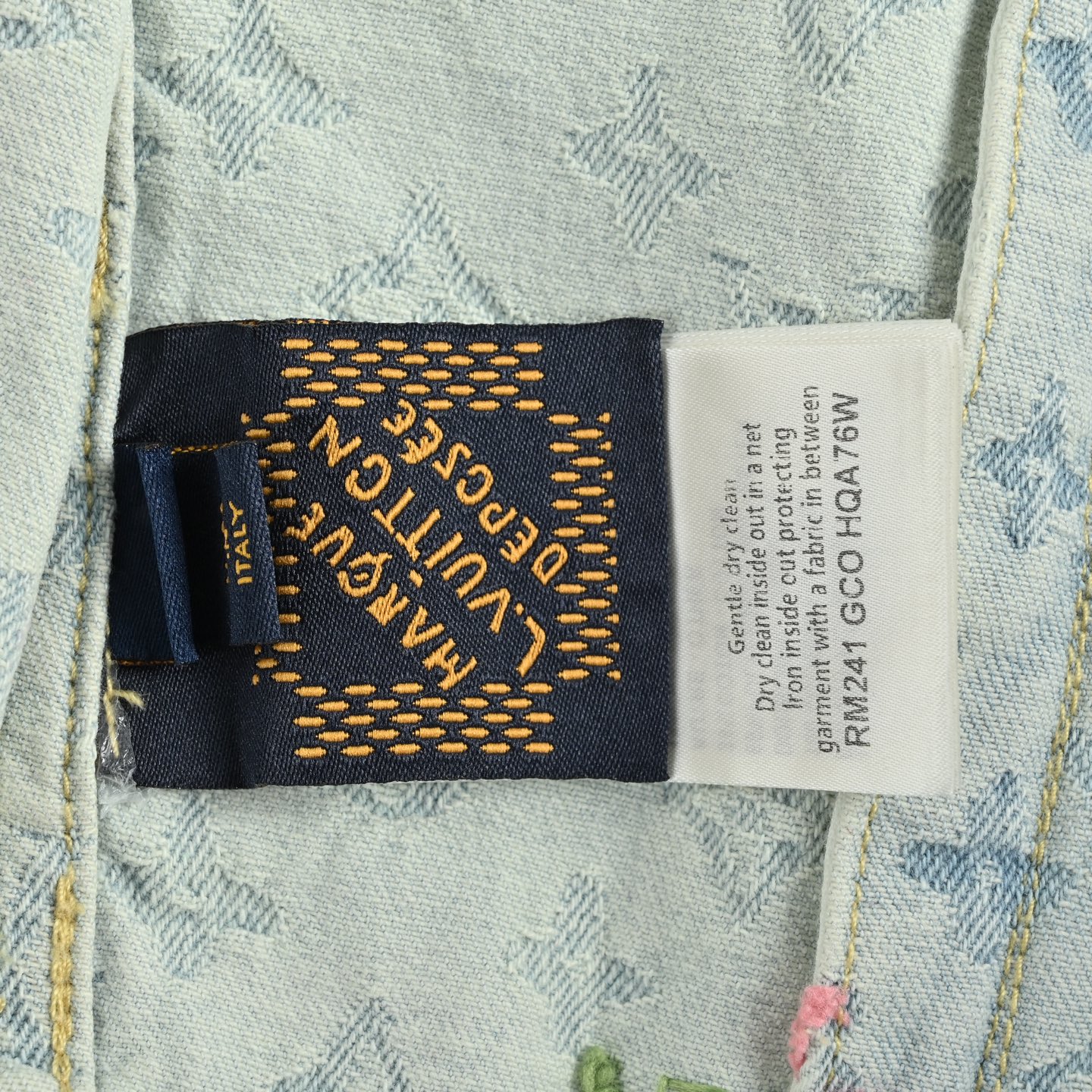 Louis Vuitton/路易威登 Tyler联名老花提花刺绣牛仔外套