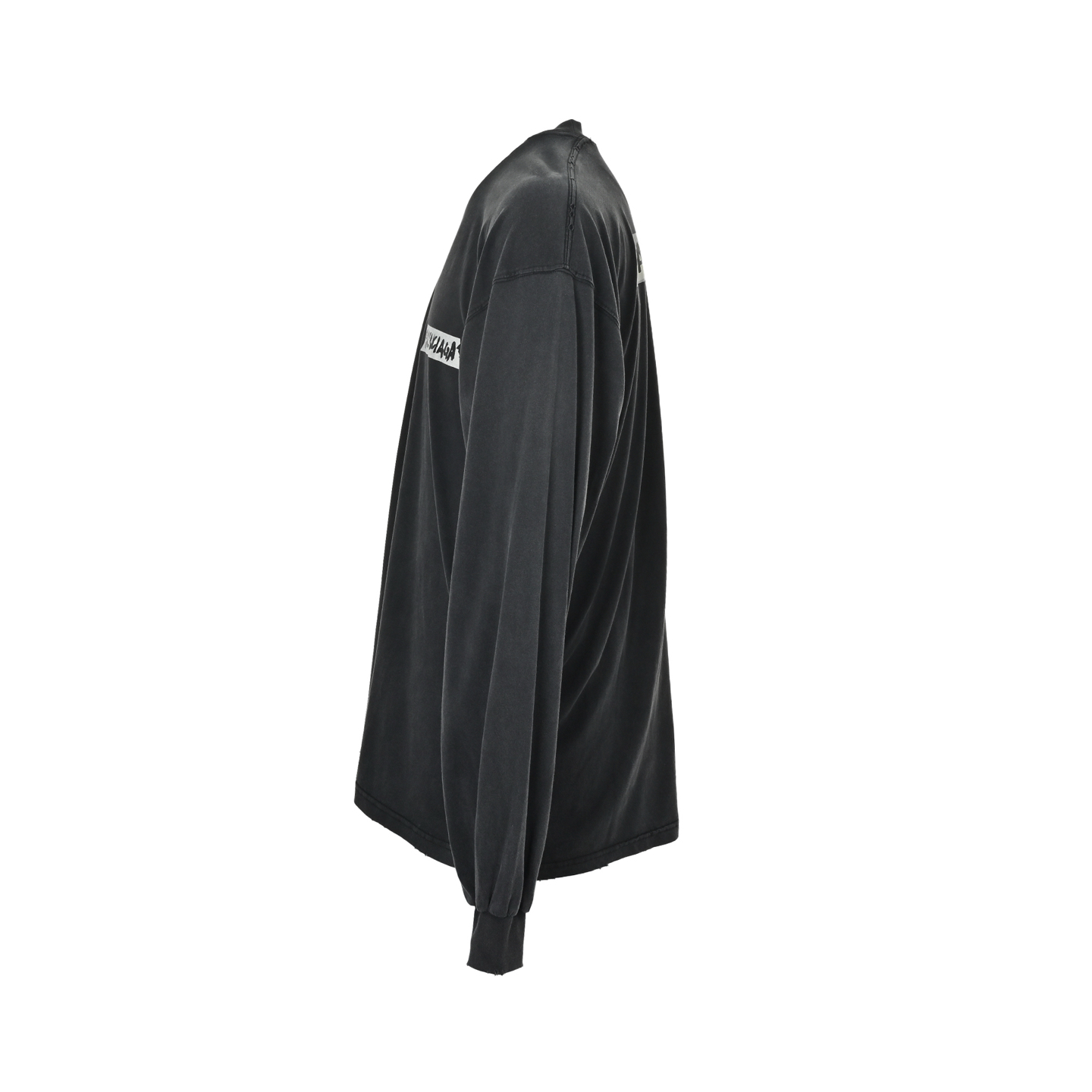 Balenciaga/巴黎世家 26ss 新胶带印花长袖T恤
