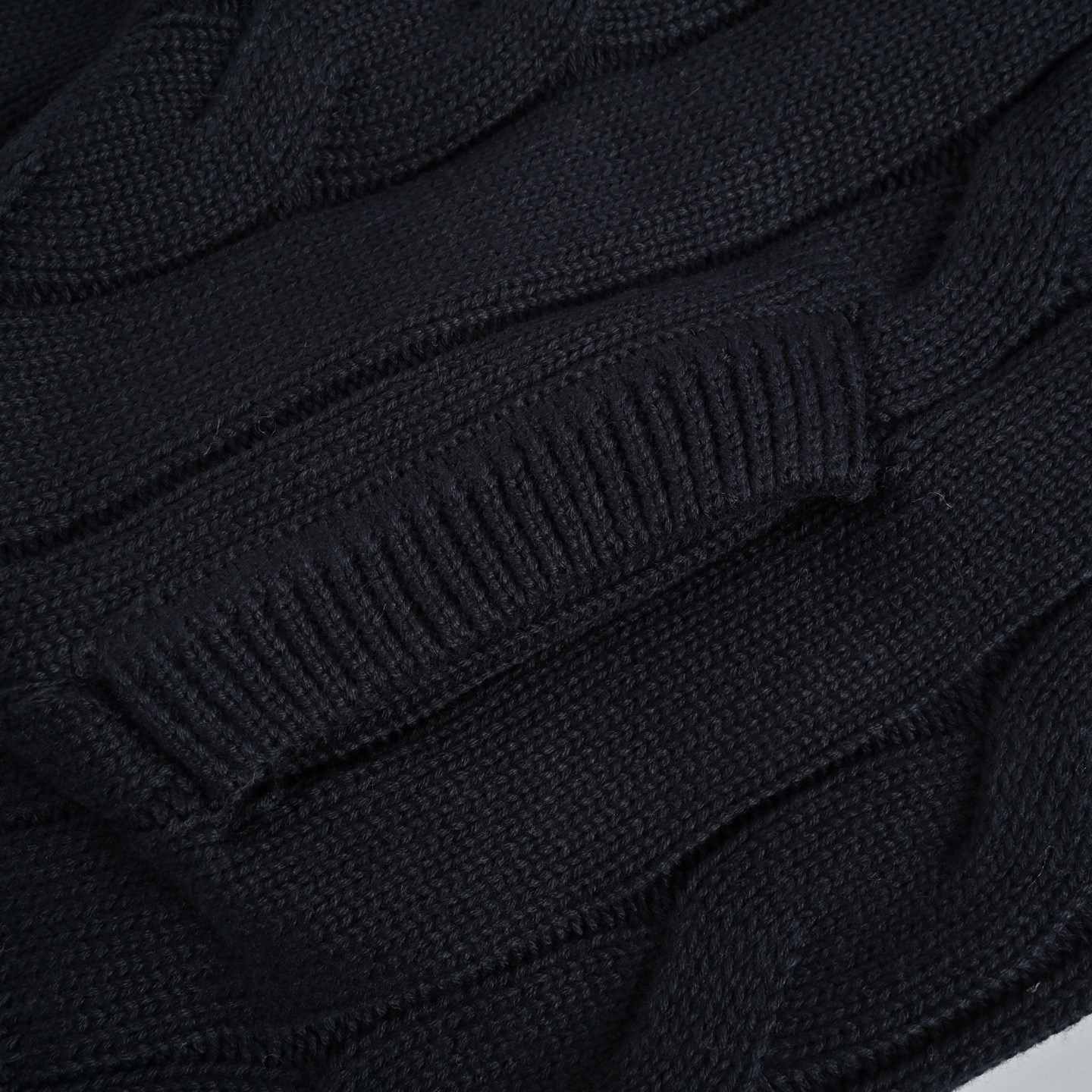Thom Browne K12四杠绞花毛衣外套