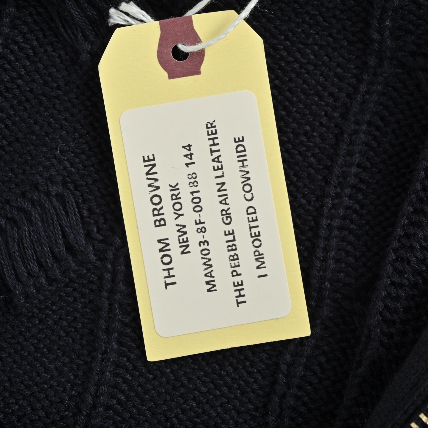 Thom Browne K12四杠绞花毛衣外套