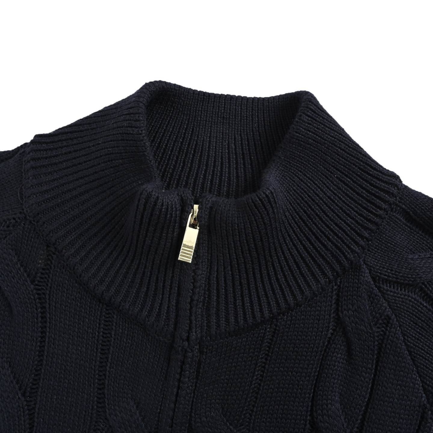 Thom Browne K12四杠绞花毛衣外套