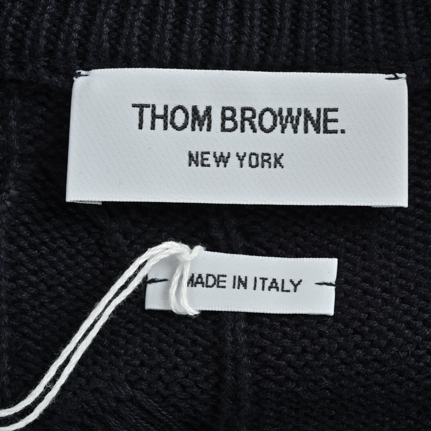 Thom Browne K12四杠绞花毛衣外套