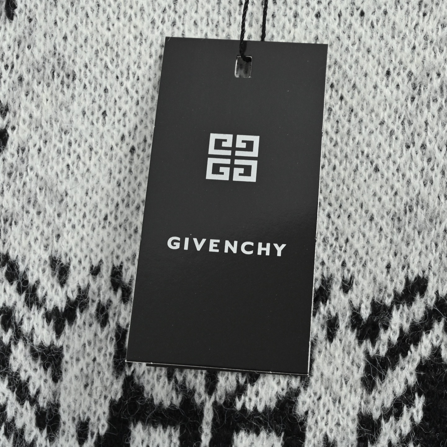 GIVENCHY/纪梵希 25Fw 满幅宫格马海毛针织毛衣
